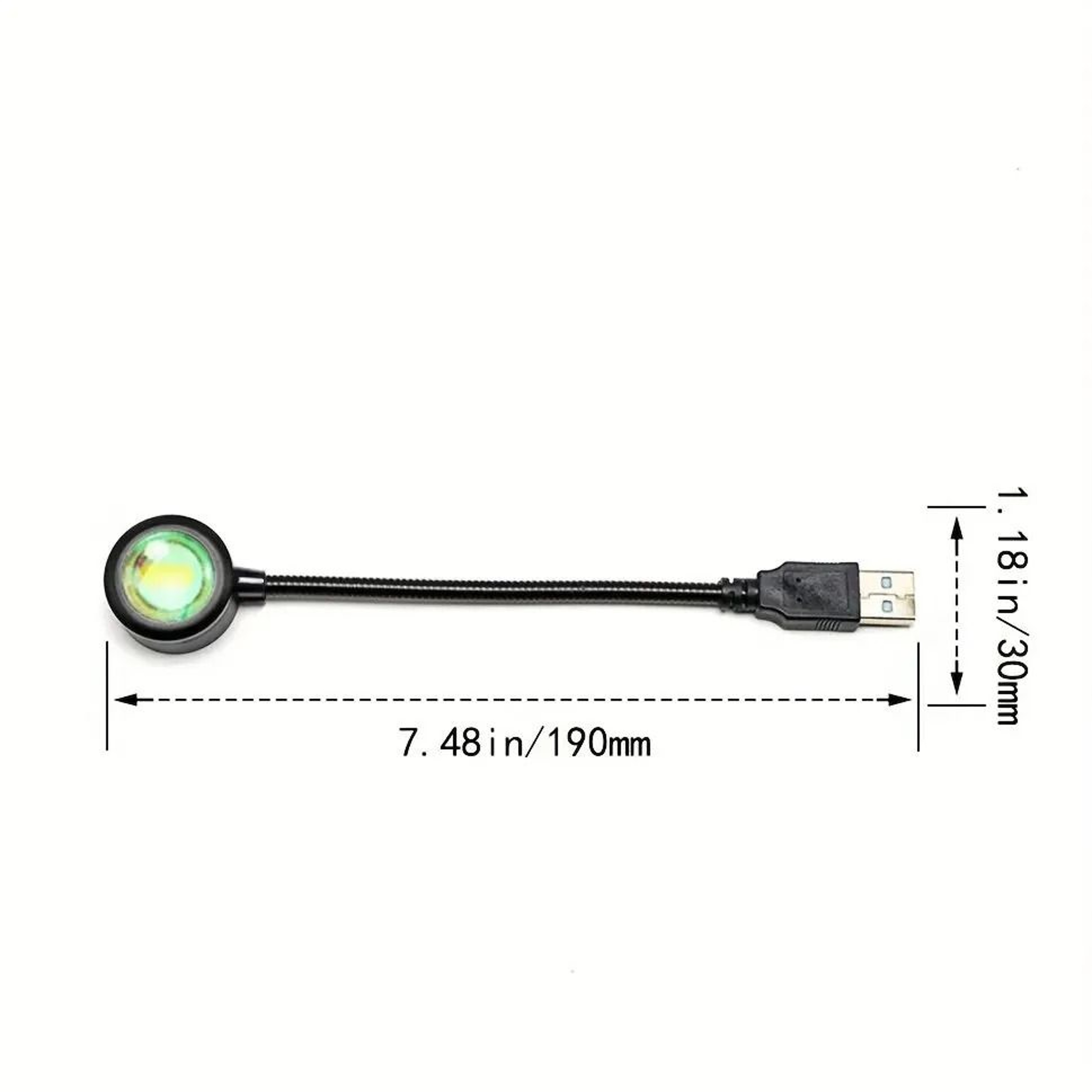 USB Sunset Ambiance LED Projection Lamp Golden Hour Mood  Photo Background Light 1