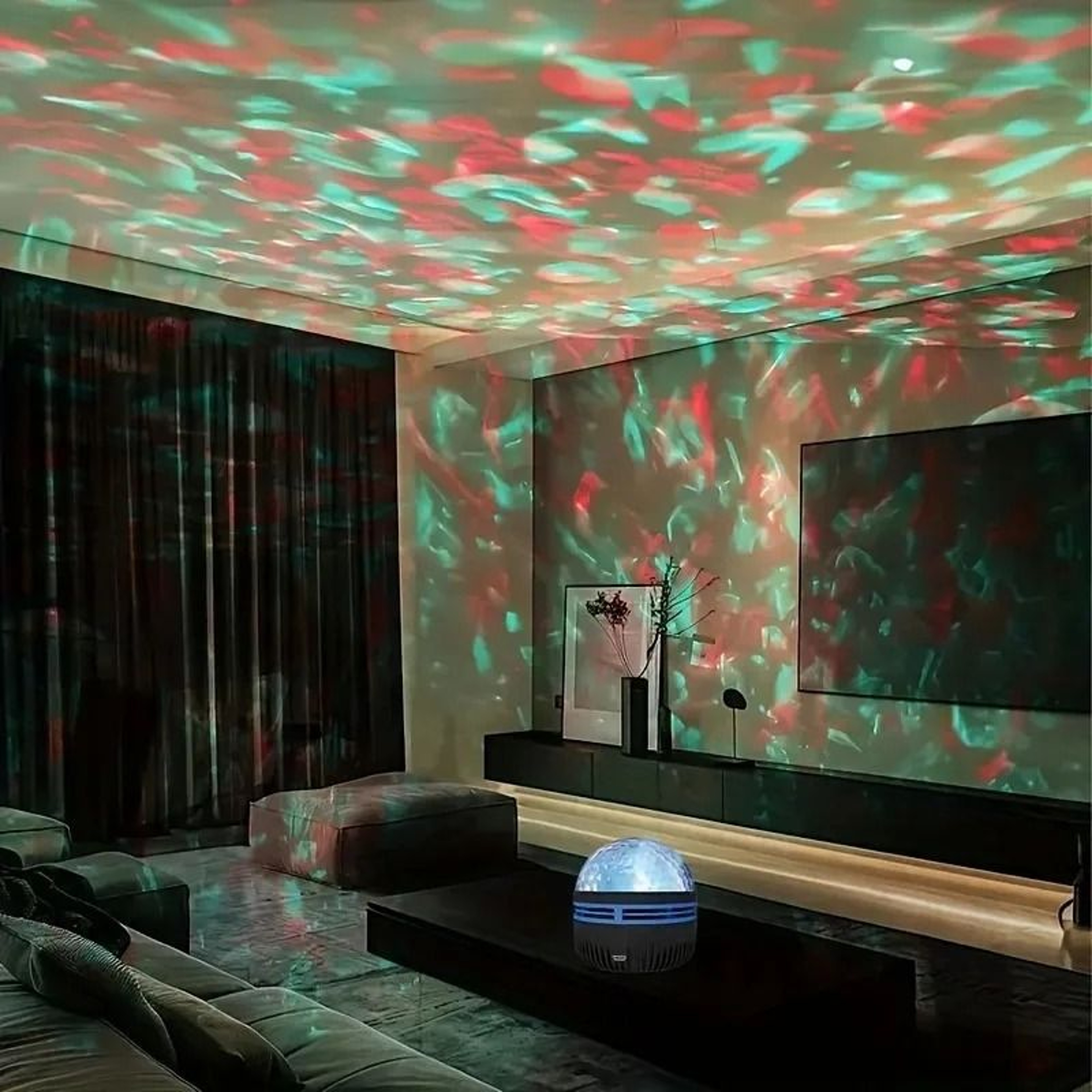 Vibrant Water Ripple LED Projection Light RGB Atmosphere Lamp With Remote Control  USB Power 3