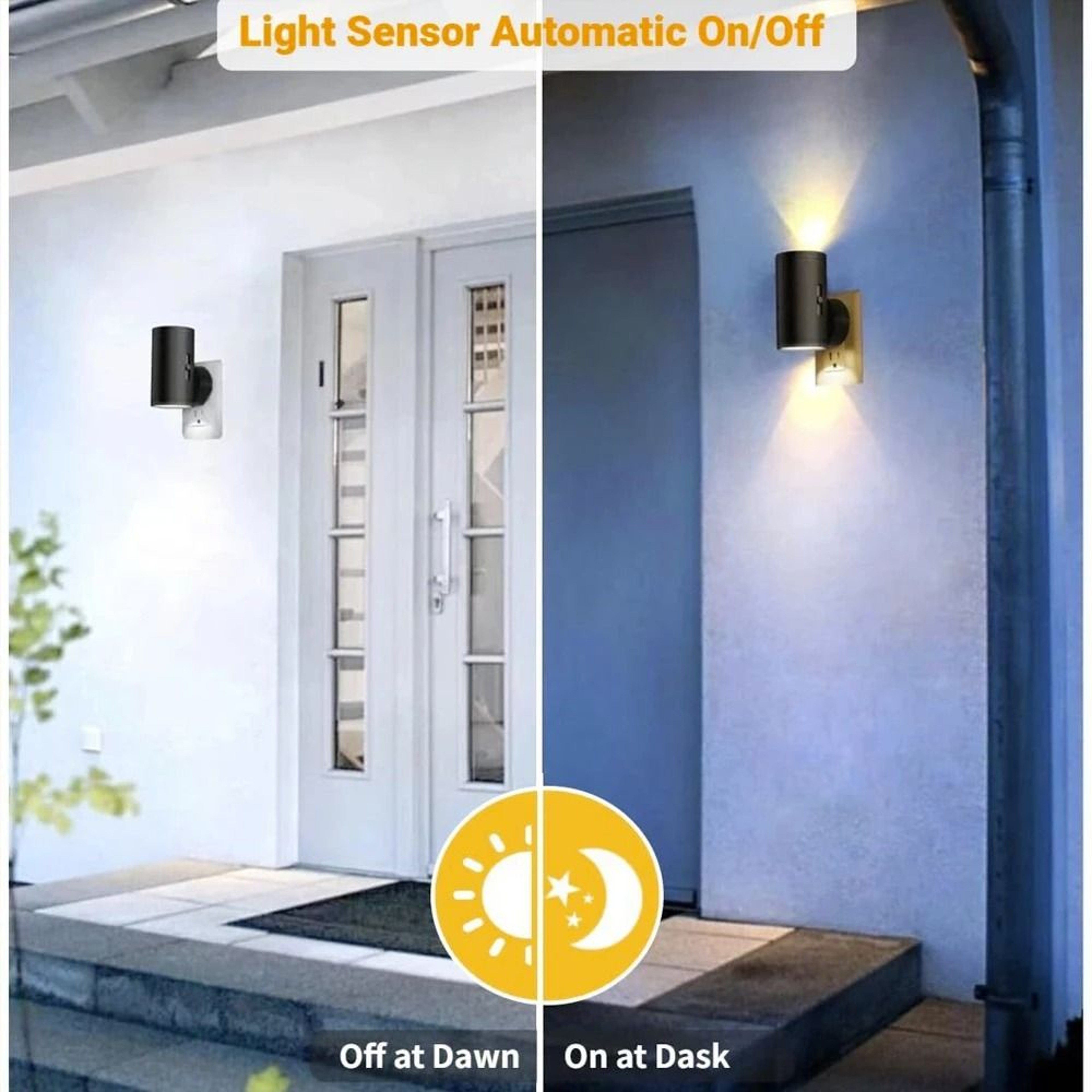Cylindrical Dimmable LED PlugIn Night Light Smart Auto DusktoDawn Sensor For Hallways  Bedrooms 2