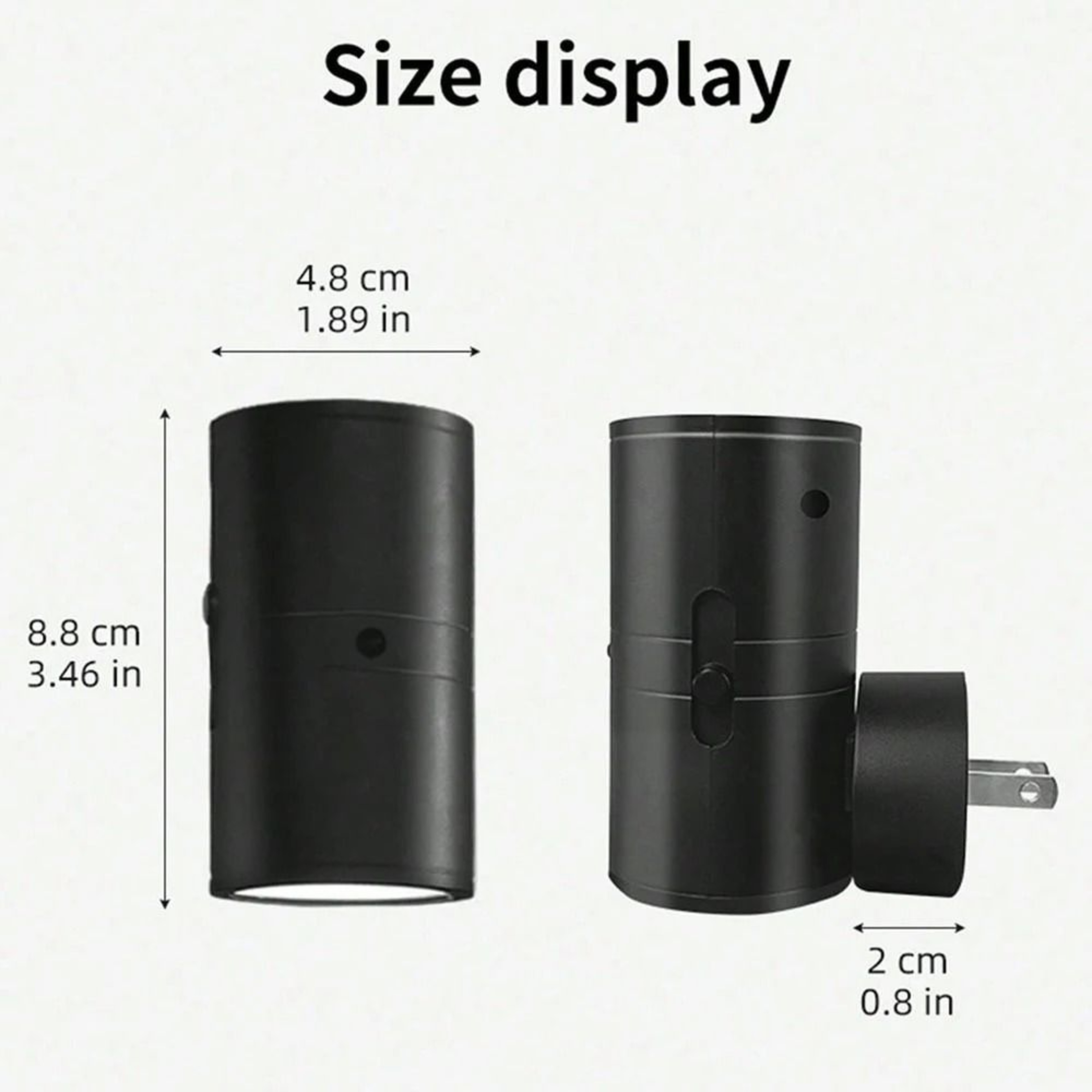 Cylindrical Dimmable LED PlugIn Night Light Smart Auto DusktoDawn Sensor For Hallways  Bedrooms 5