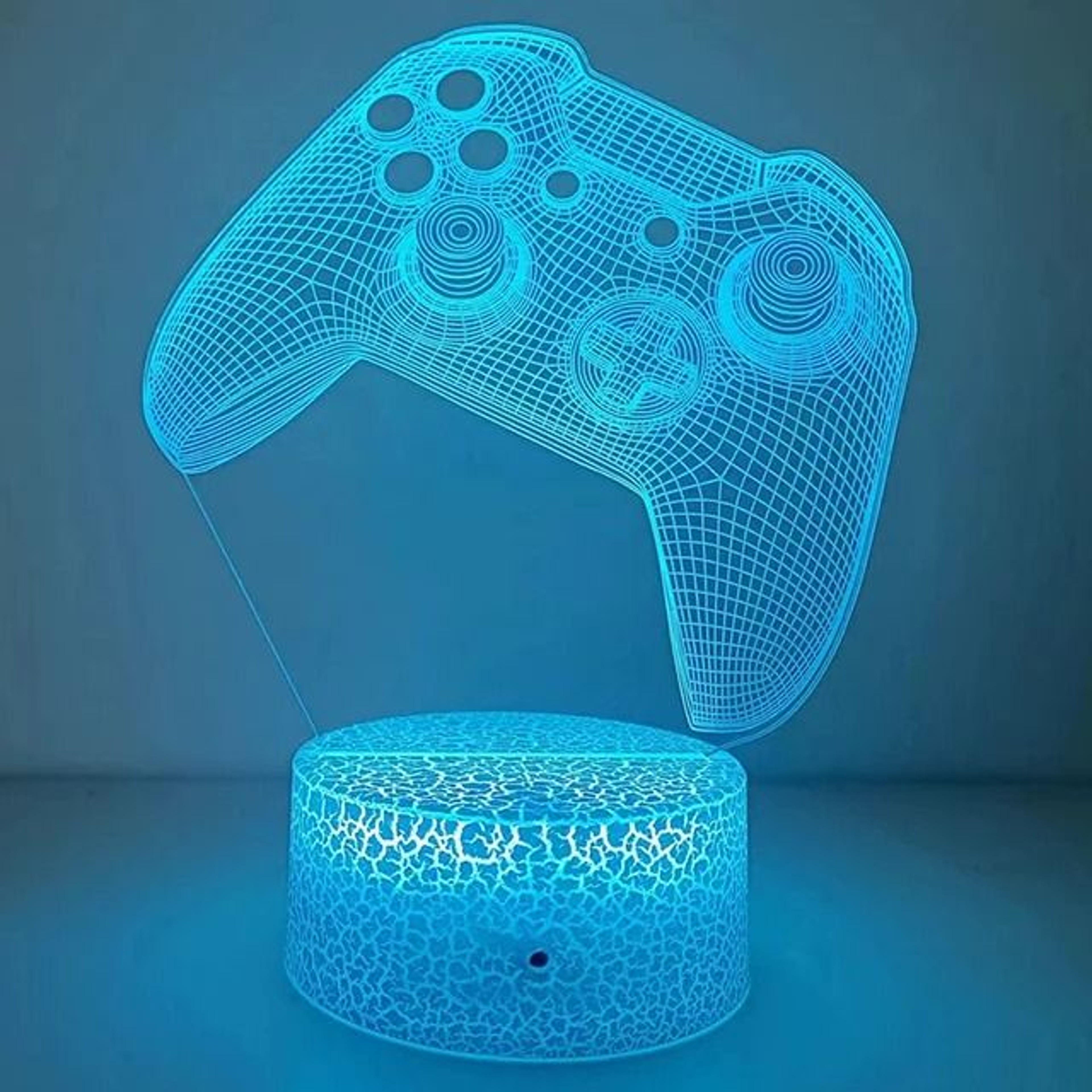 3D Optical Illusion Gaming Headset LED Lamp MultiColor Game Zone Desk Nightlight 13