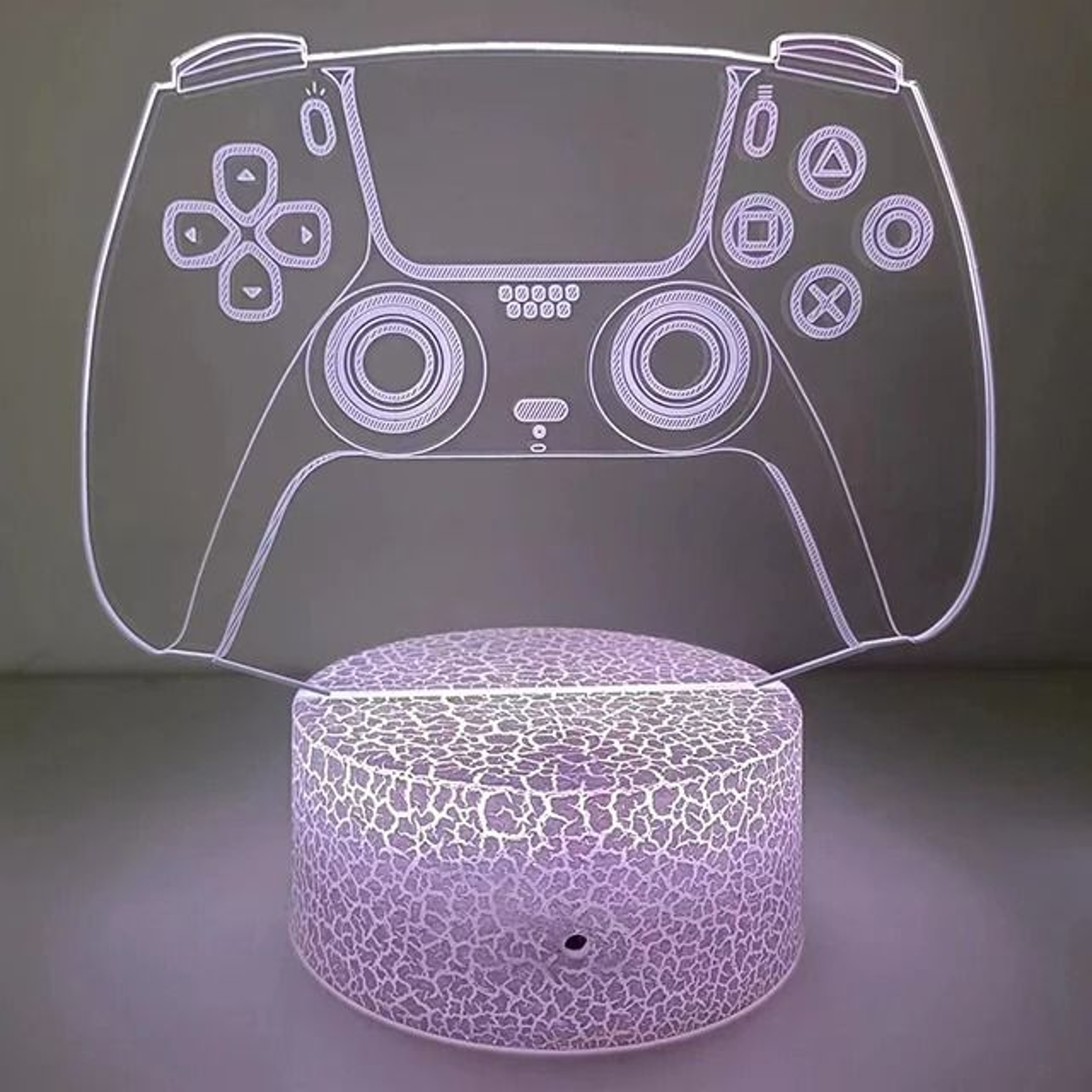 3D Optical Illusion Gaming Headset LED Lamp MultiColor Game Zone Desk Nightlight 3