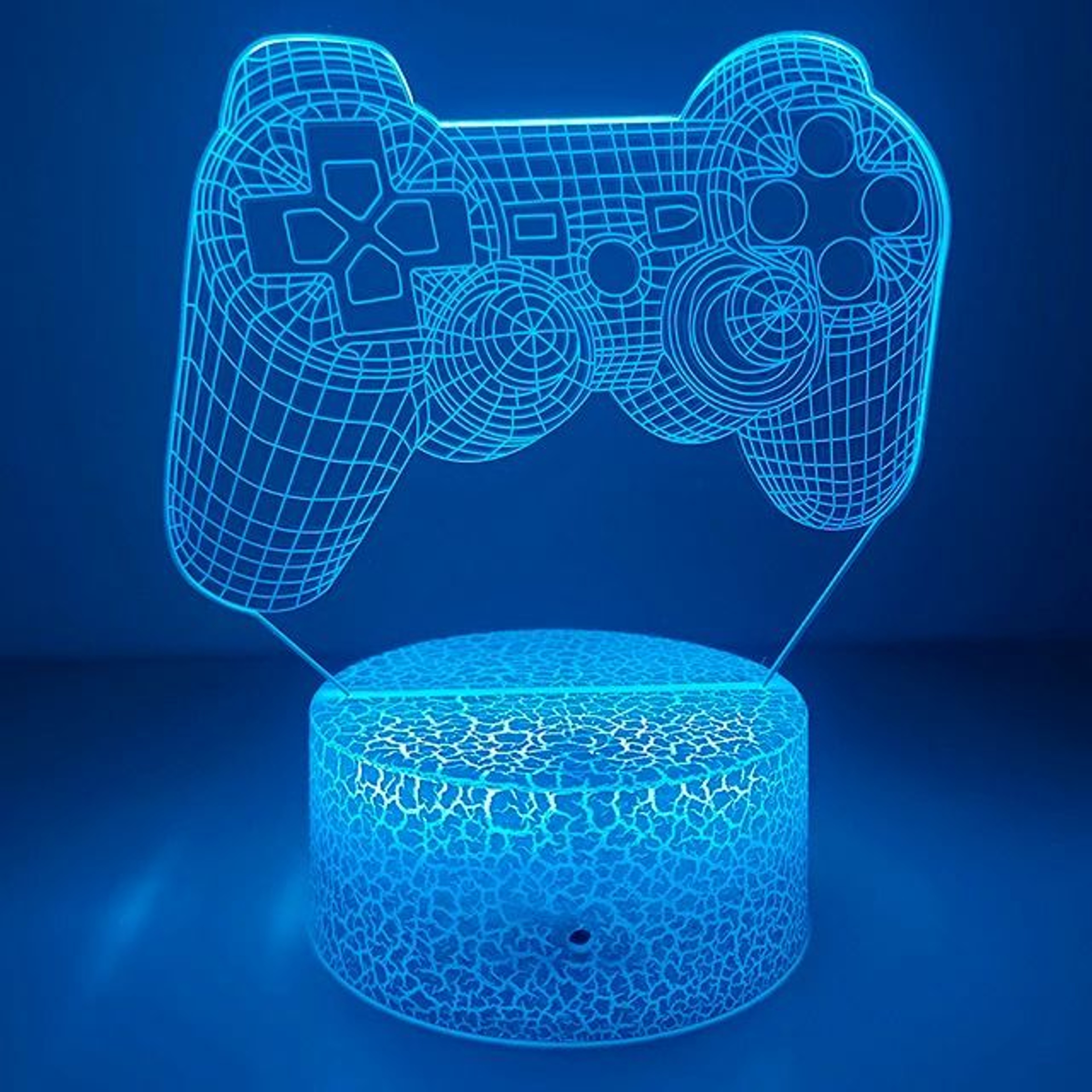 3D Optical Illusion Gaming Headset LED Lamp MultiColor Game Zone Desk Nightlight 17