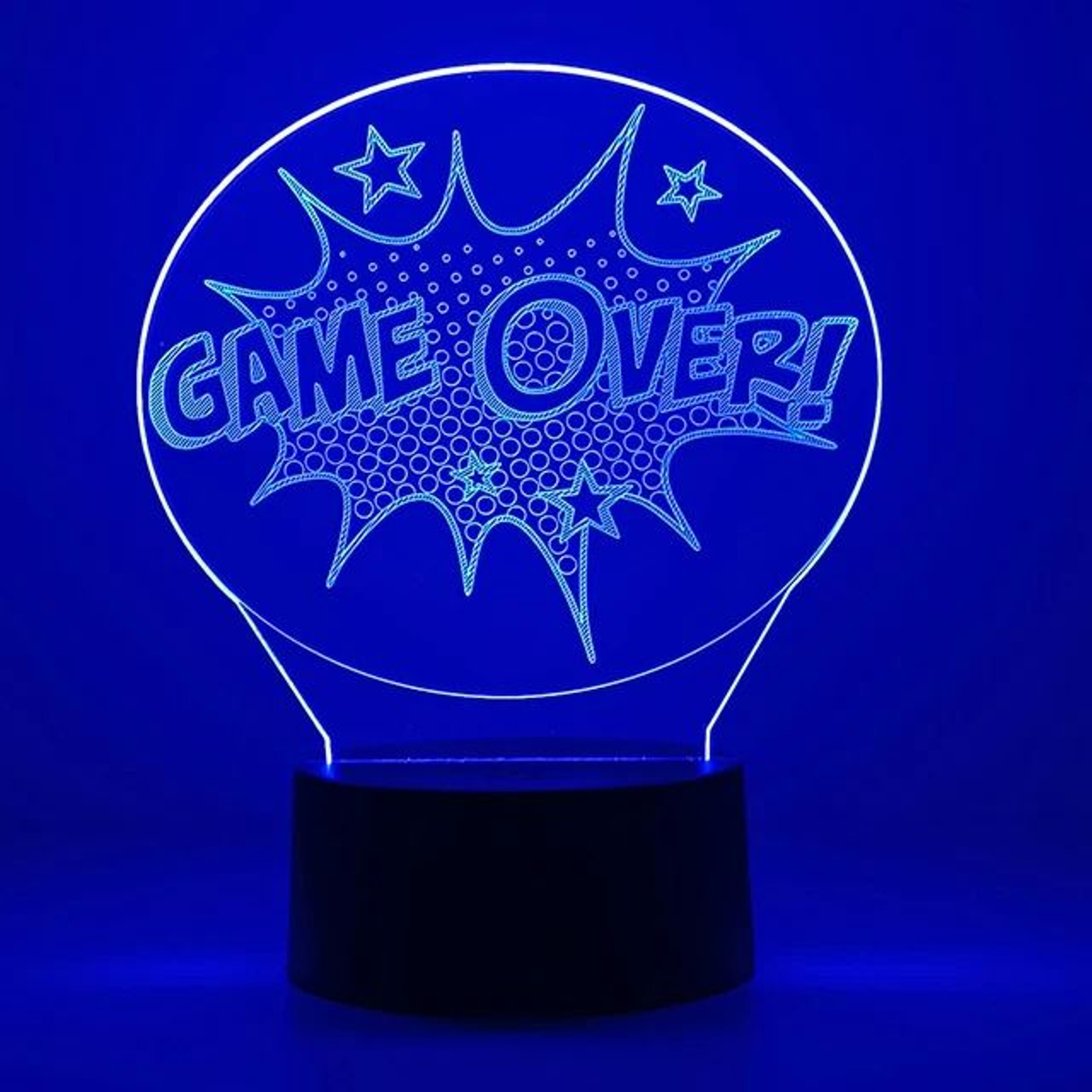 3D Optical Illusion Gaming Headset LED Lamp MultiColor Game Zone Desk Nightlight 20