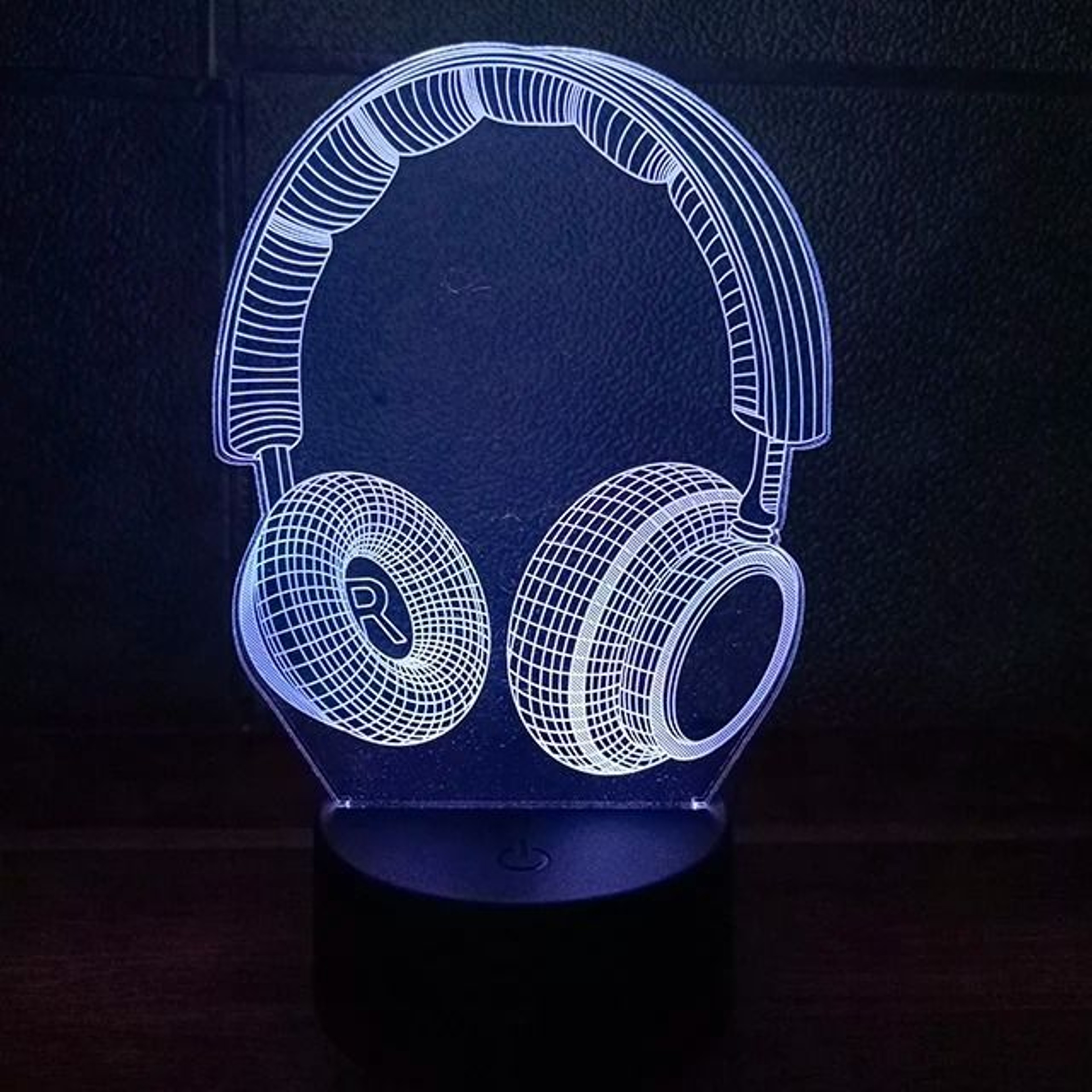 3D Optical Illusion Gaming Headset LED Lamp MultiColor Game Zone Desk Nightlight 23