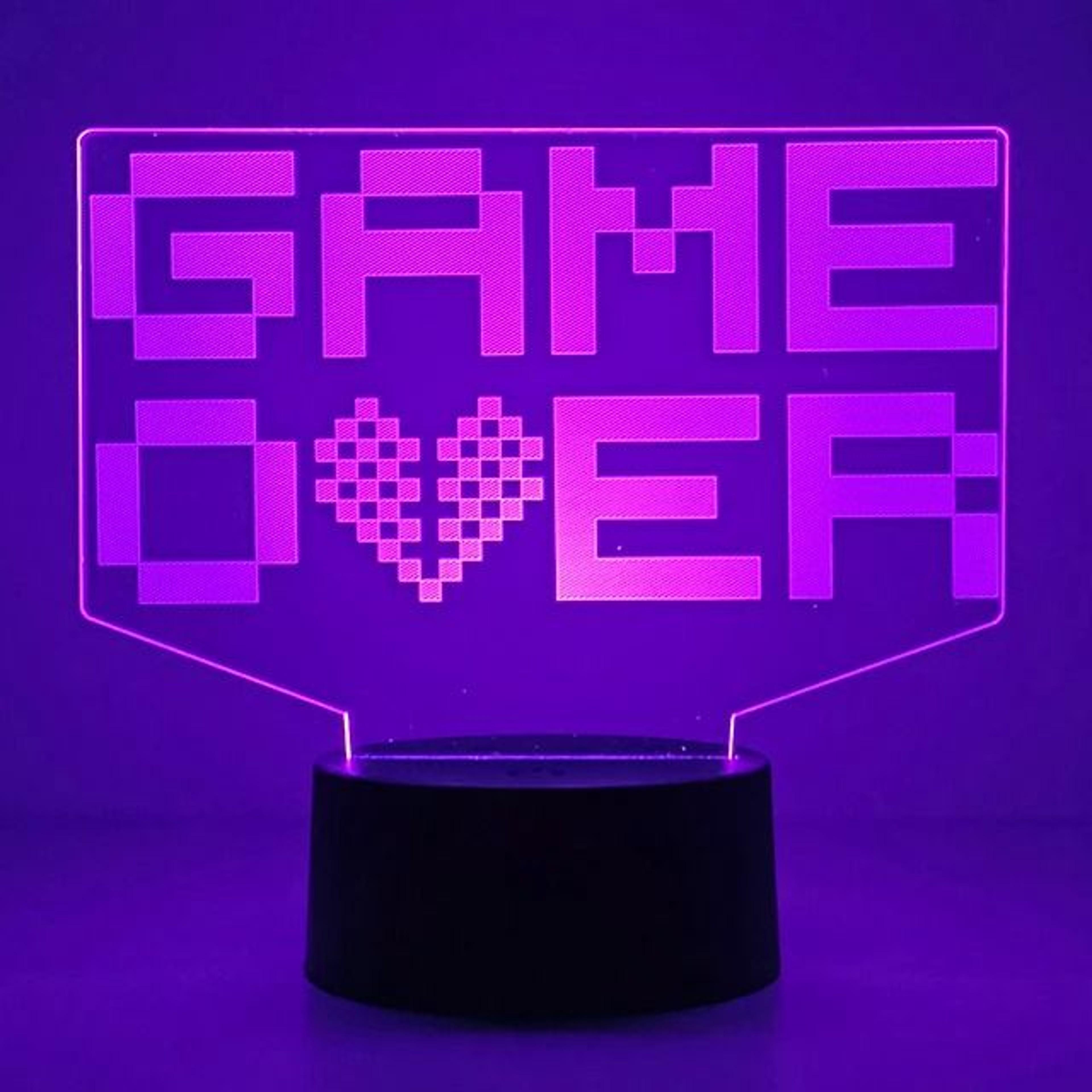 3D Optical Illusion Gaming Headset LED Lamp MultiColor Game Zone Desk Nightlight 21