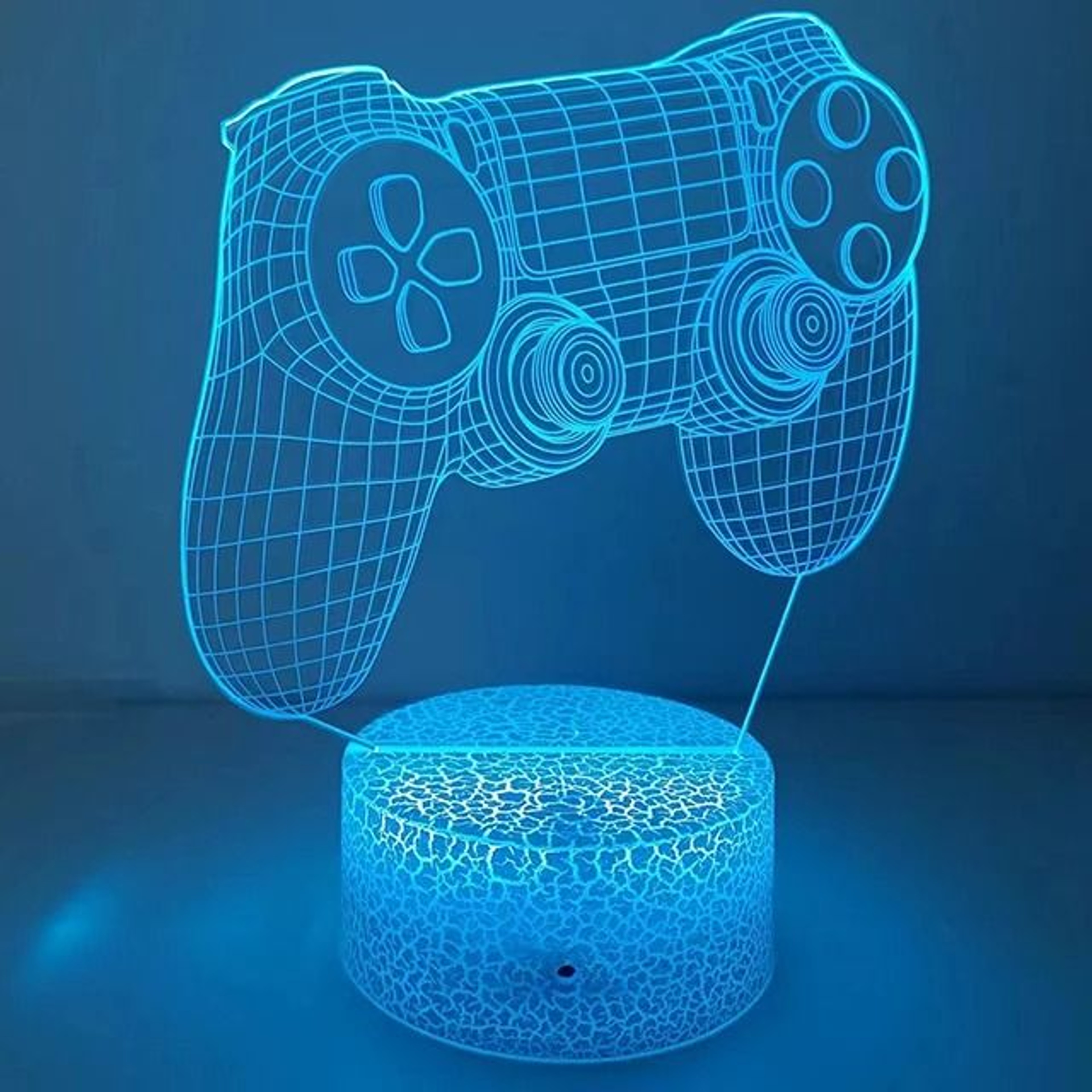 3D Optical Illusion Gaming Headset LED Lamp MultiColor Game Zone Desk Nightlight 19