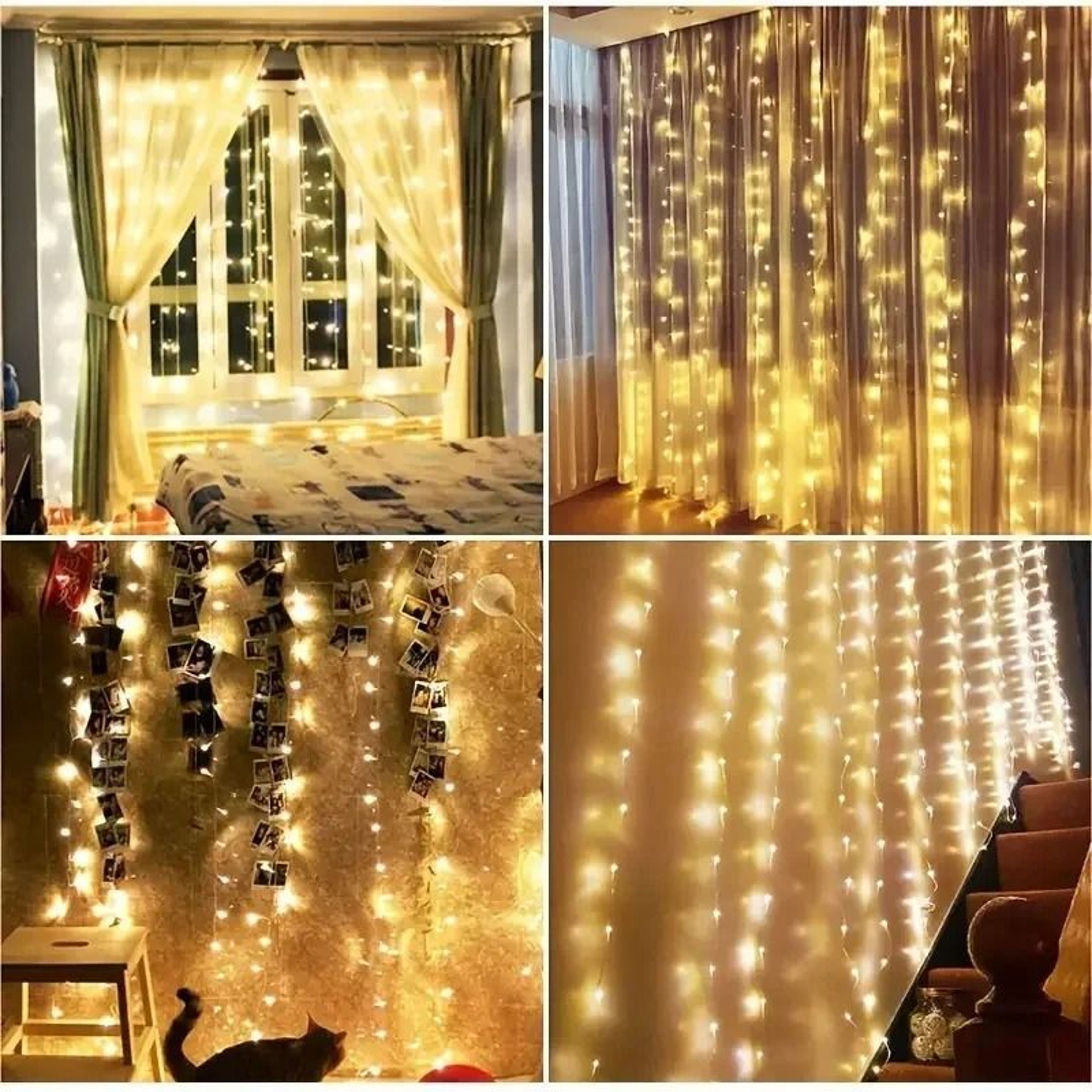 USB Remote Control LED Curtain Fairy Lights 3M4M6M For Bedroom  Holiday Decor 3