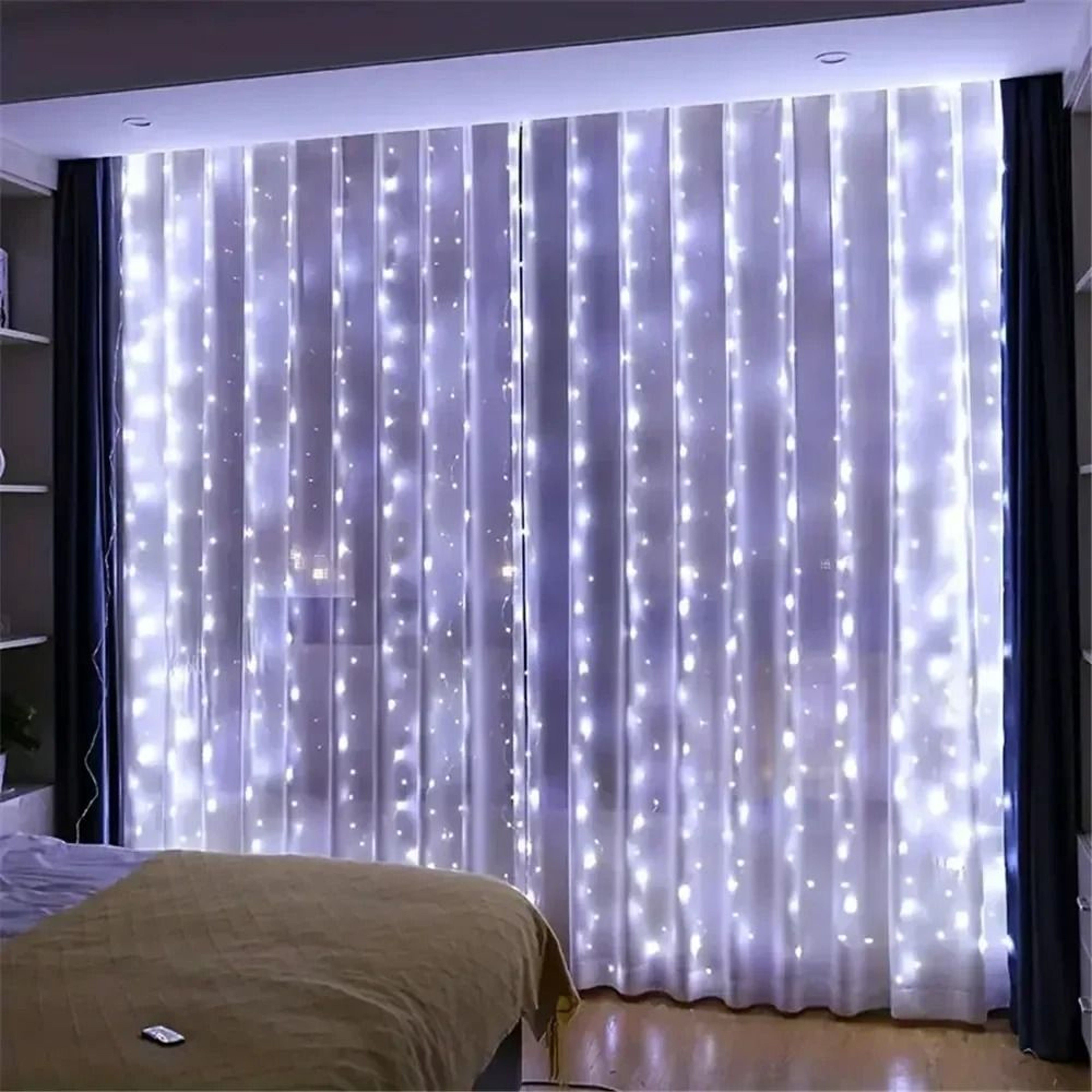 USB Remote Control LED Curtain Fairy Lights 3M6M For Party  Wall Decor 8