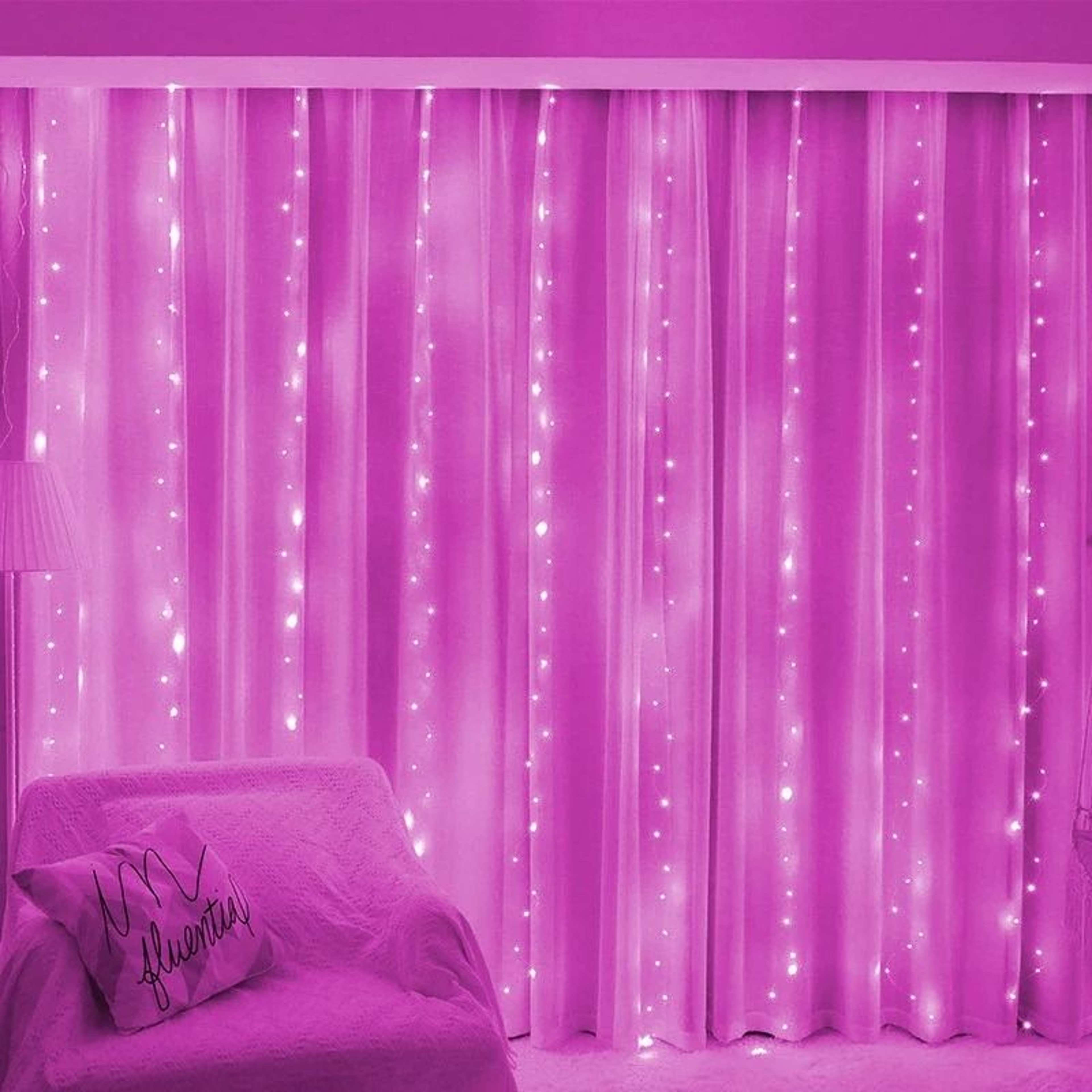 3M6M USB Remote Control LED Curtain Fairy Lights For Bedroom  Living Room Decor 11