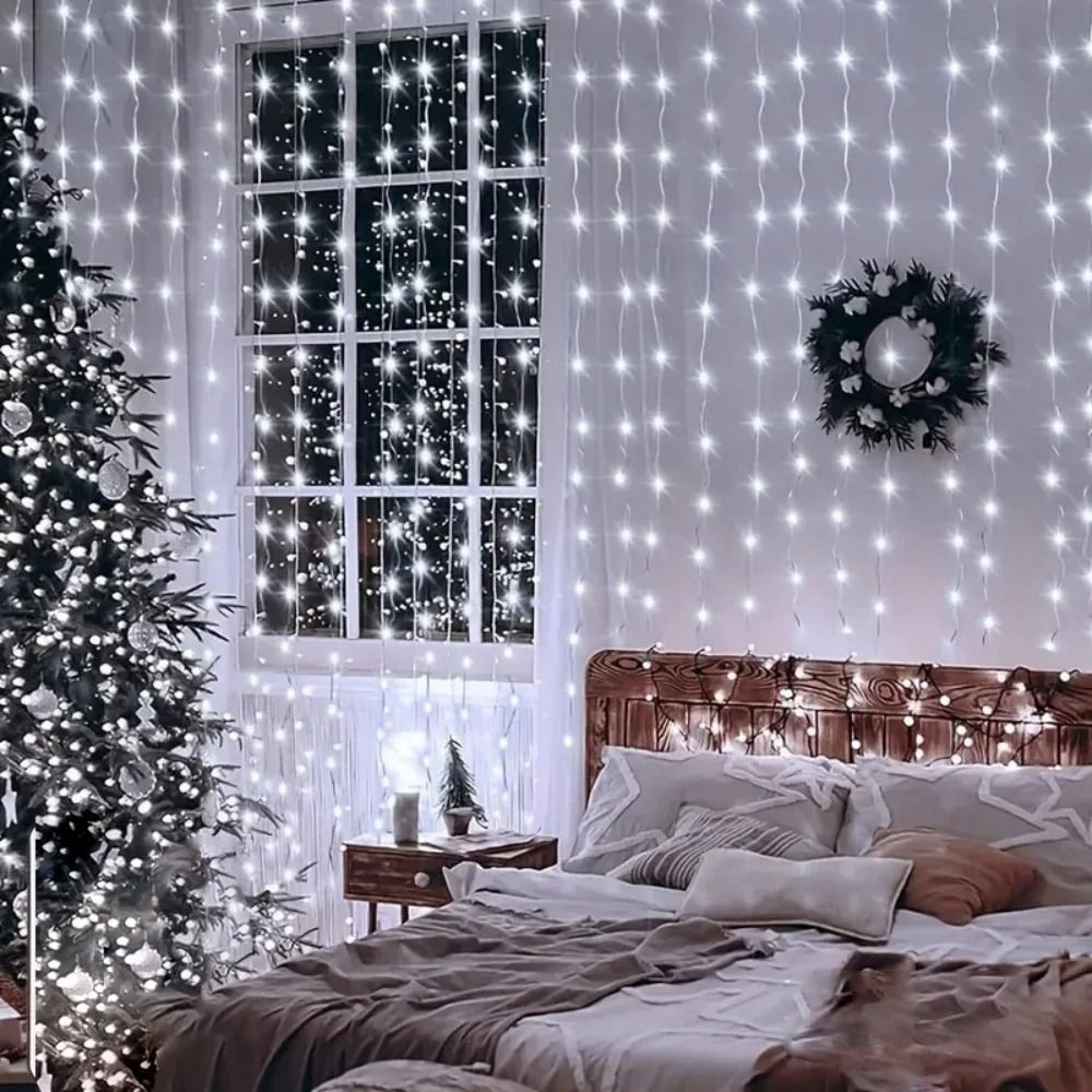 MultiSize USB LED Curtain Fairy String Lights 3M4M6M For Ramadan  Festive Decor 1