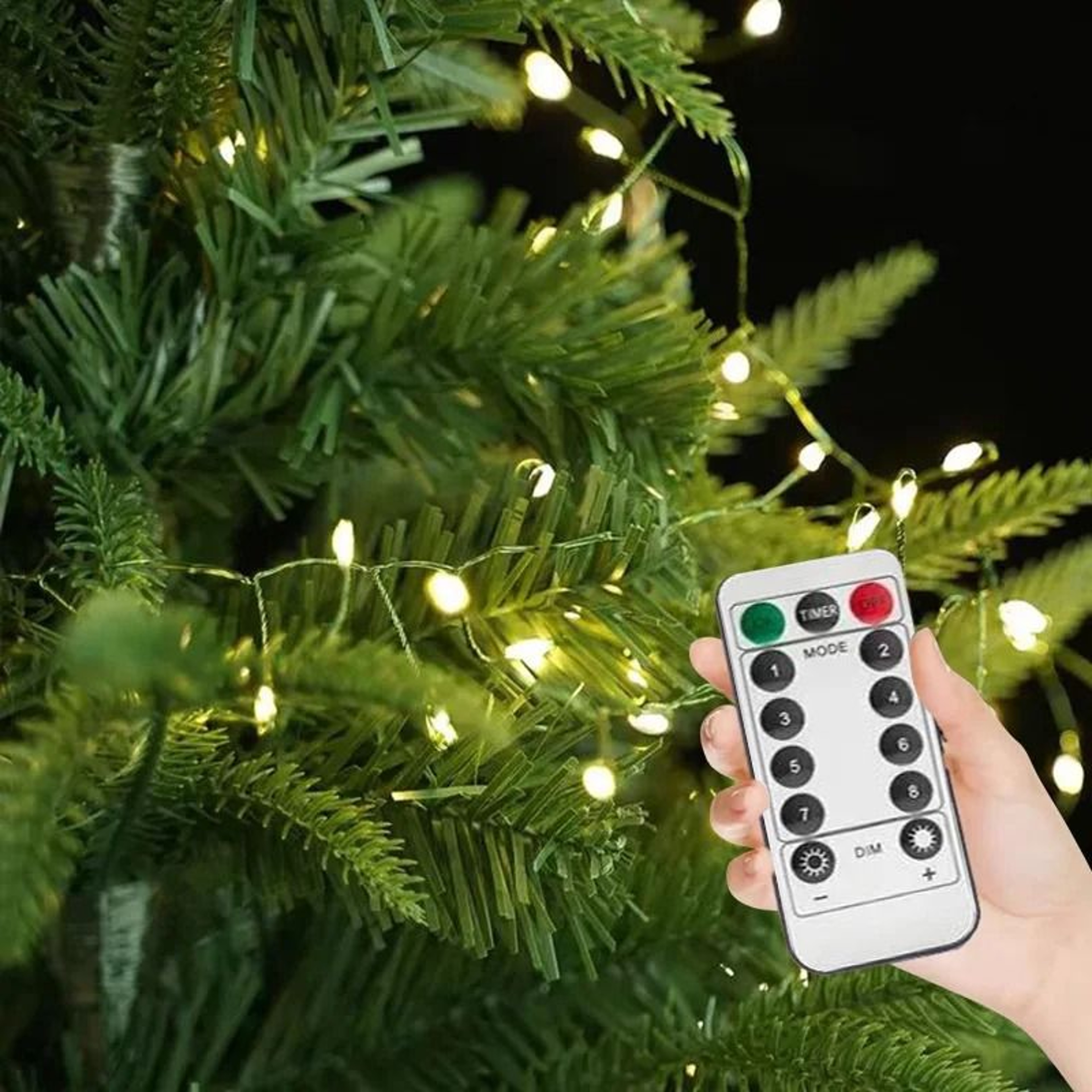 DC Powered LED Firecracker String Lights With Remote Control For Halloween  Holiday Decor 3