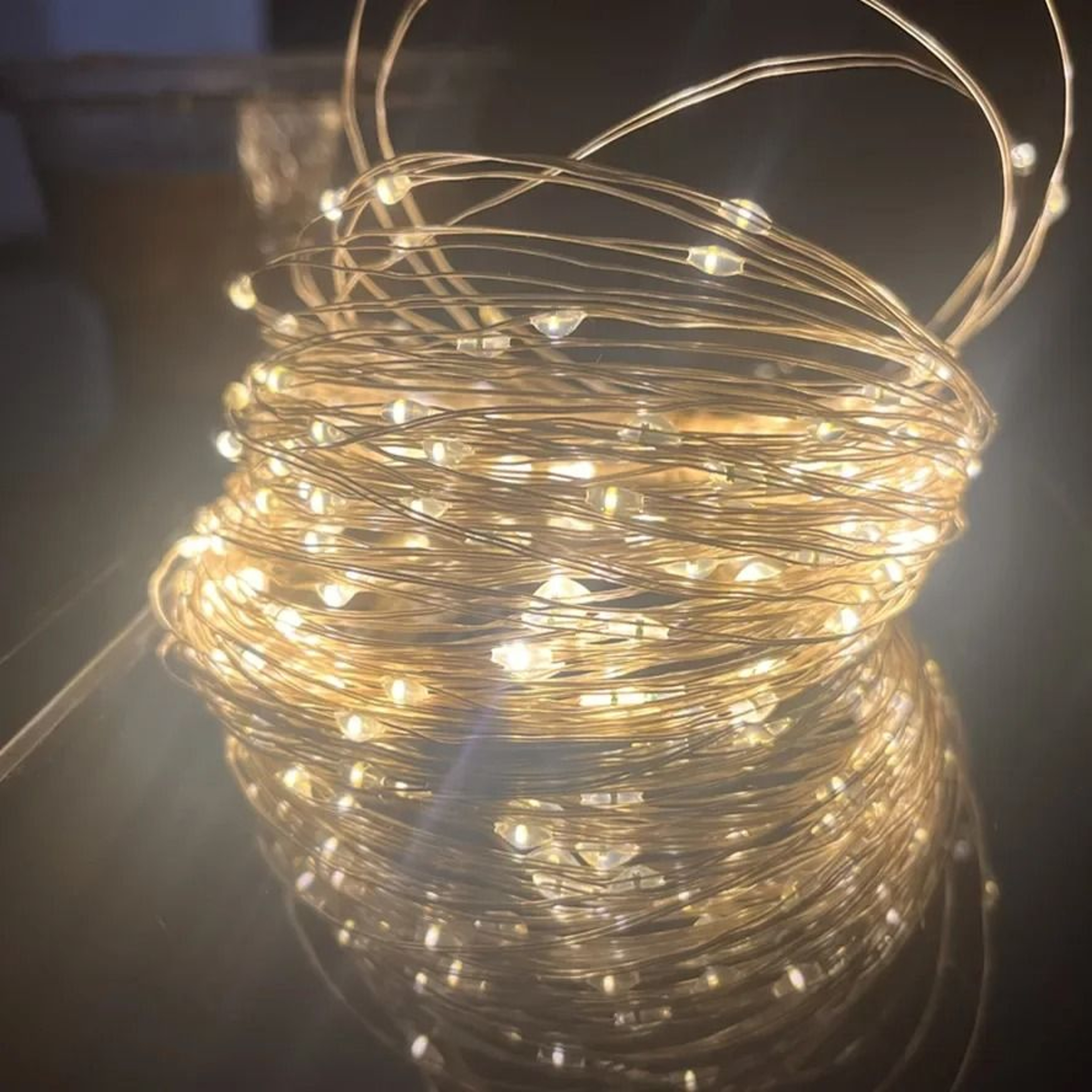 5M Waterproof Battery Operated Copper Wire LED Fairy String Lights For Wedding  Holiday DIY Decor 6