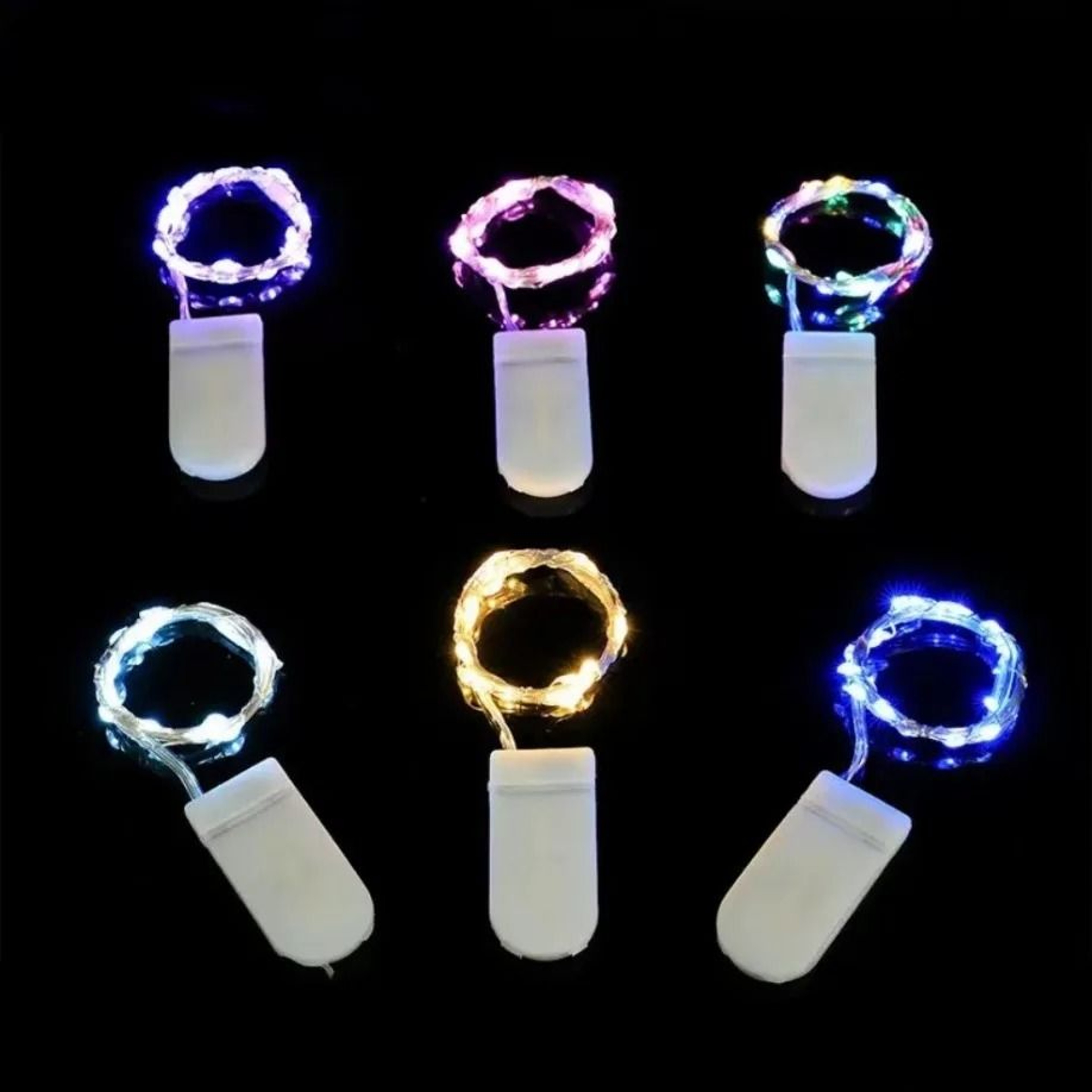 5M Waterproof Battery Operated Copper Wire LED Fairy String Lights For Wedding  Holiday DIY Decor 2