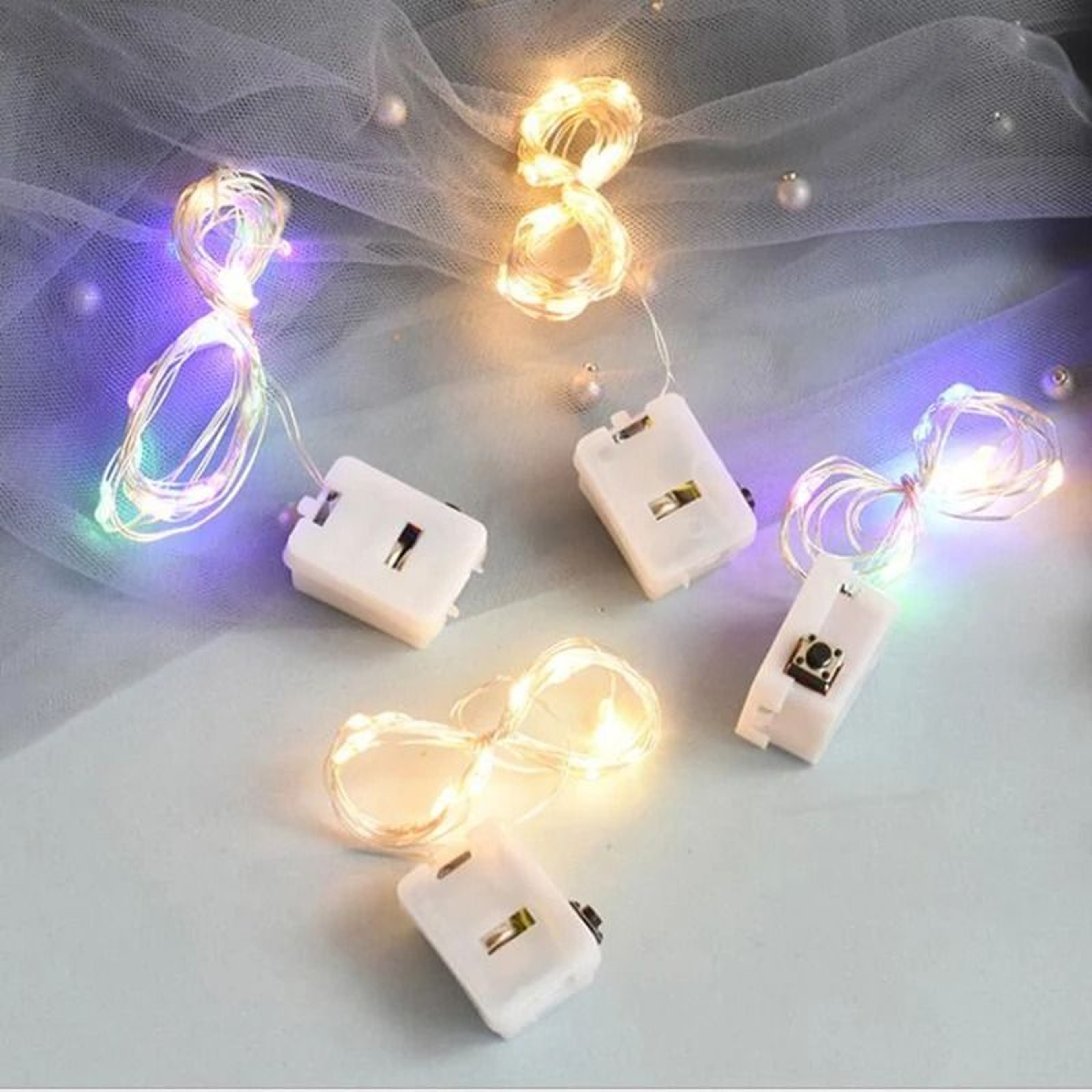 10Pack Colored BatteryPowered LED Fairy String Lights For Outdoor Room  Party Decor 3