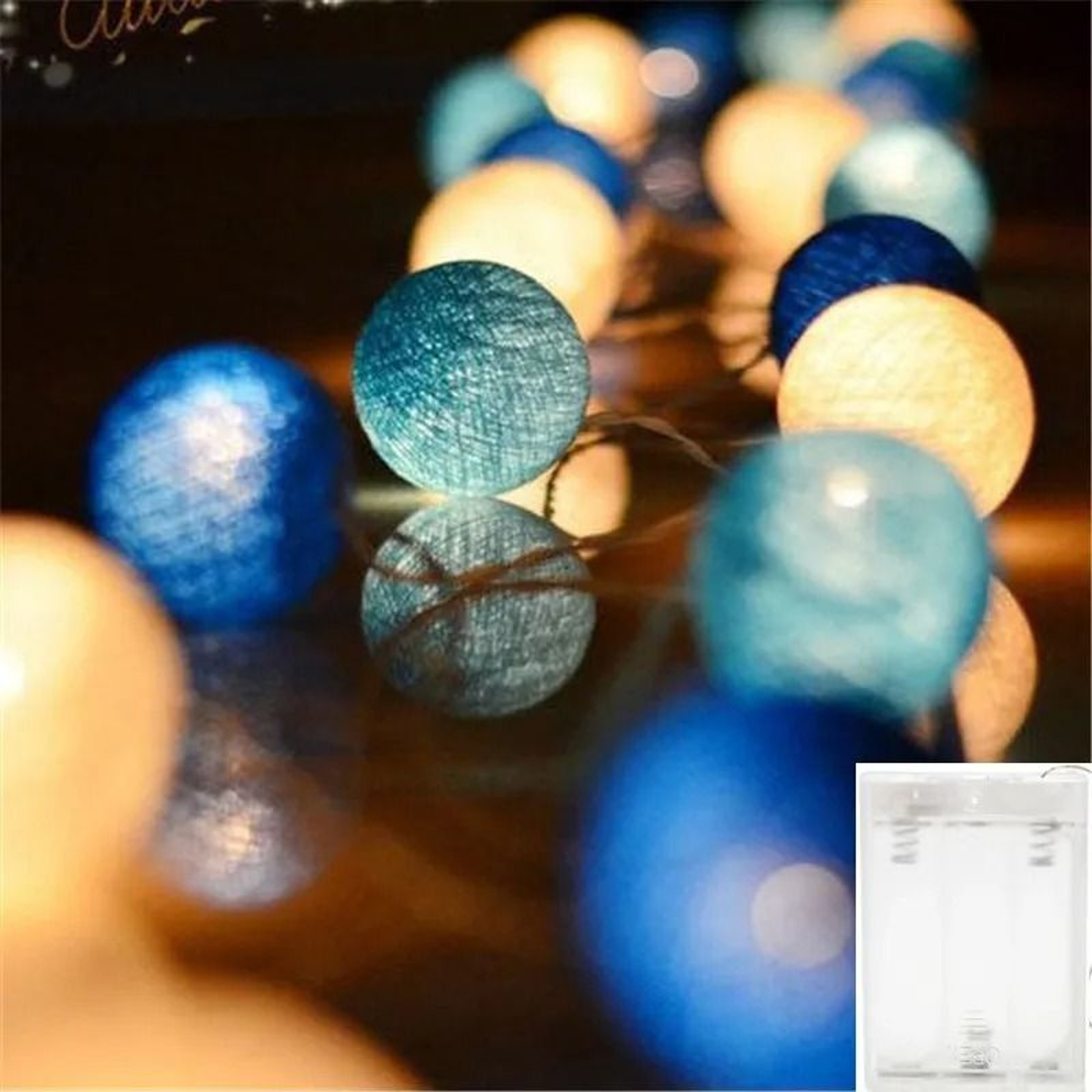 Handcrafted Cotton Thread Ball LED String Lights 102030 LEDs For Bedroom  Party Decor 8
