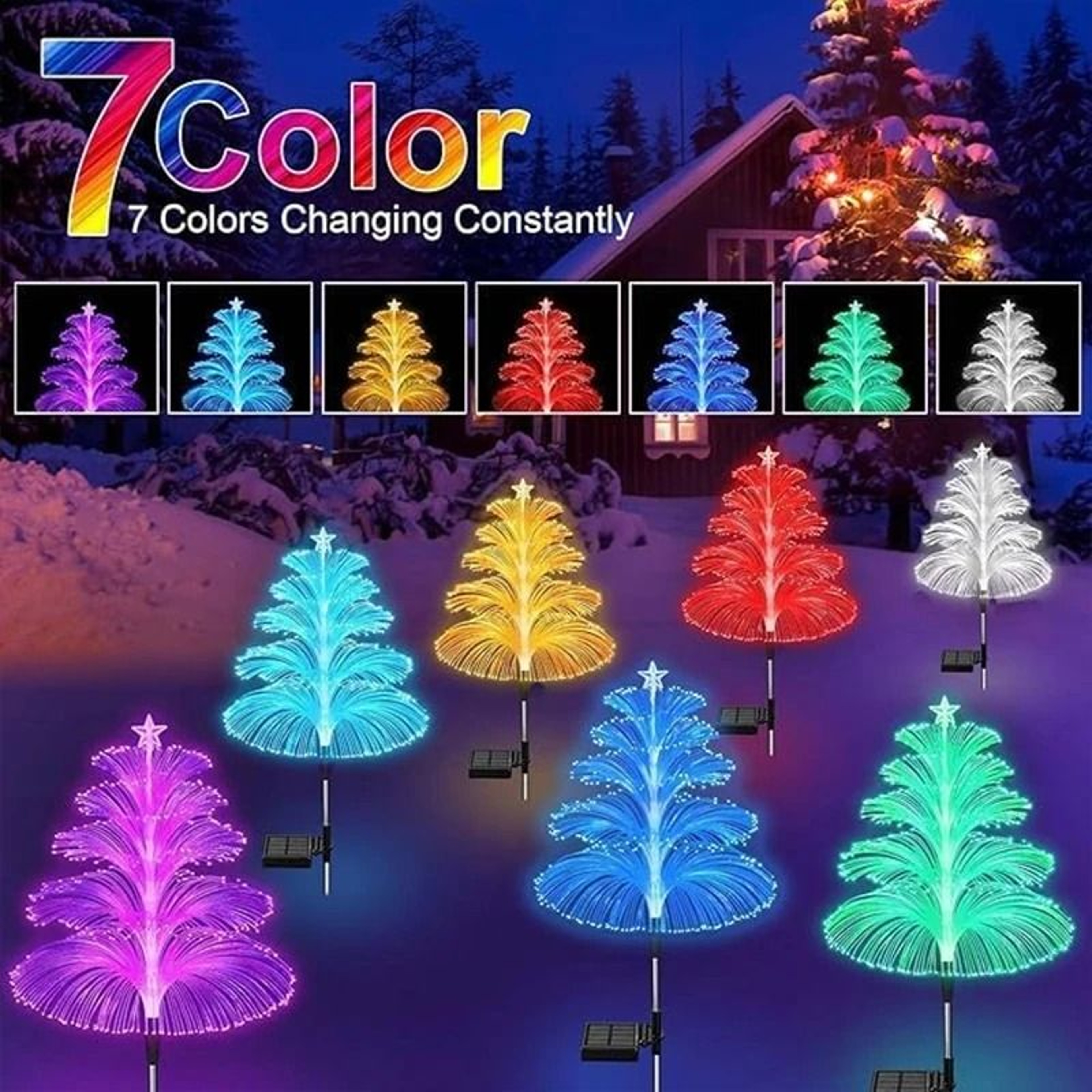 Solar ColorChanging Jellyfish Garden Lights IP65 Outdoor Landscape Stake Lamp 2