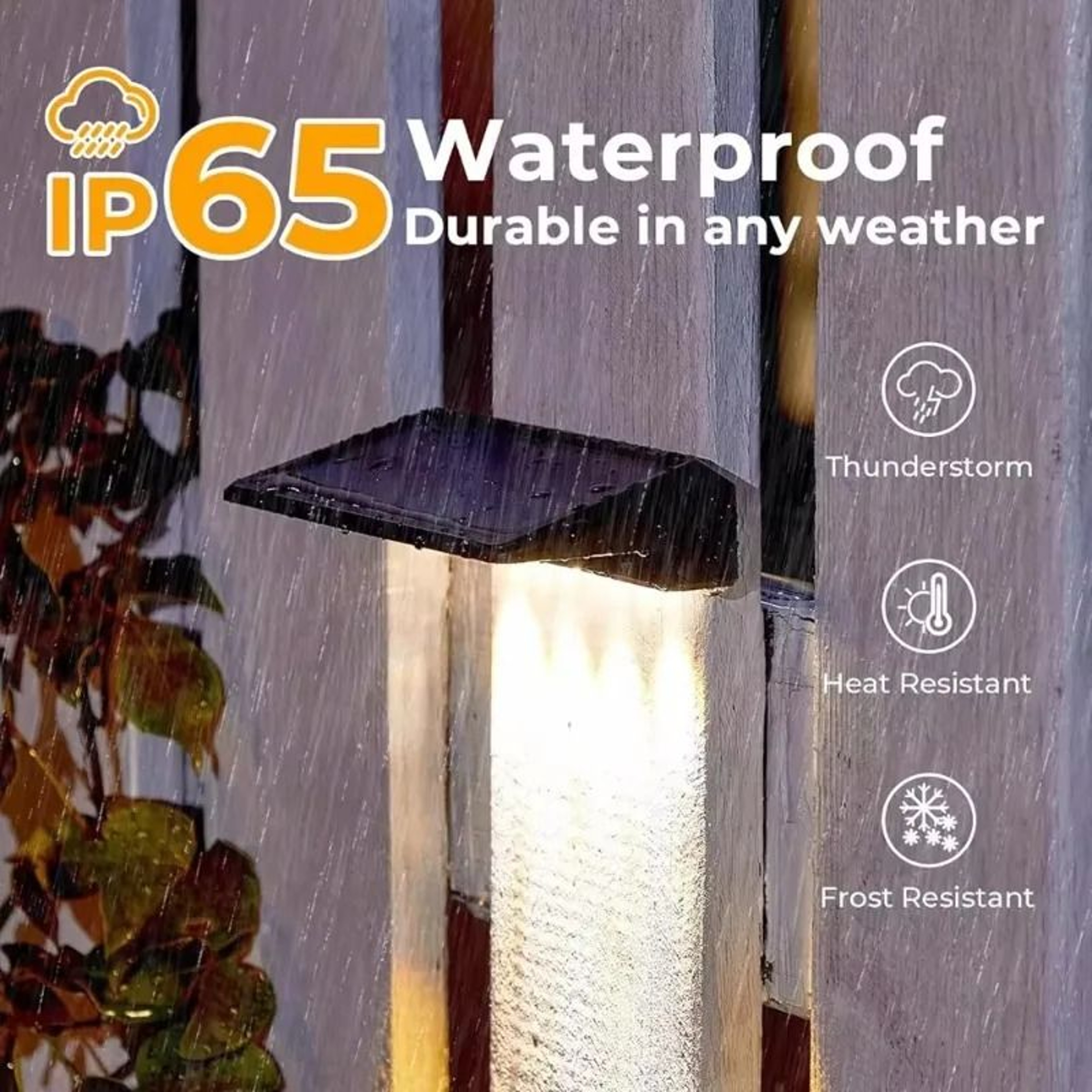 Outdoor Waterproof Solar Wall Sconce Lights For Home Garden Courtyard  Fence Decor 2