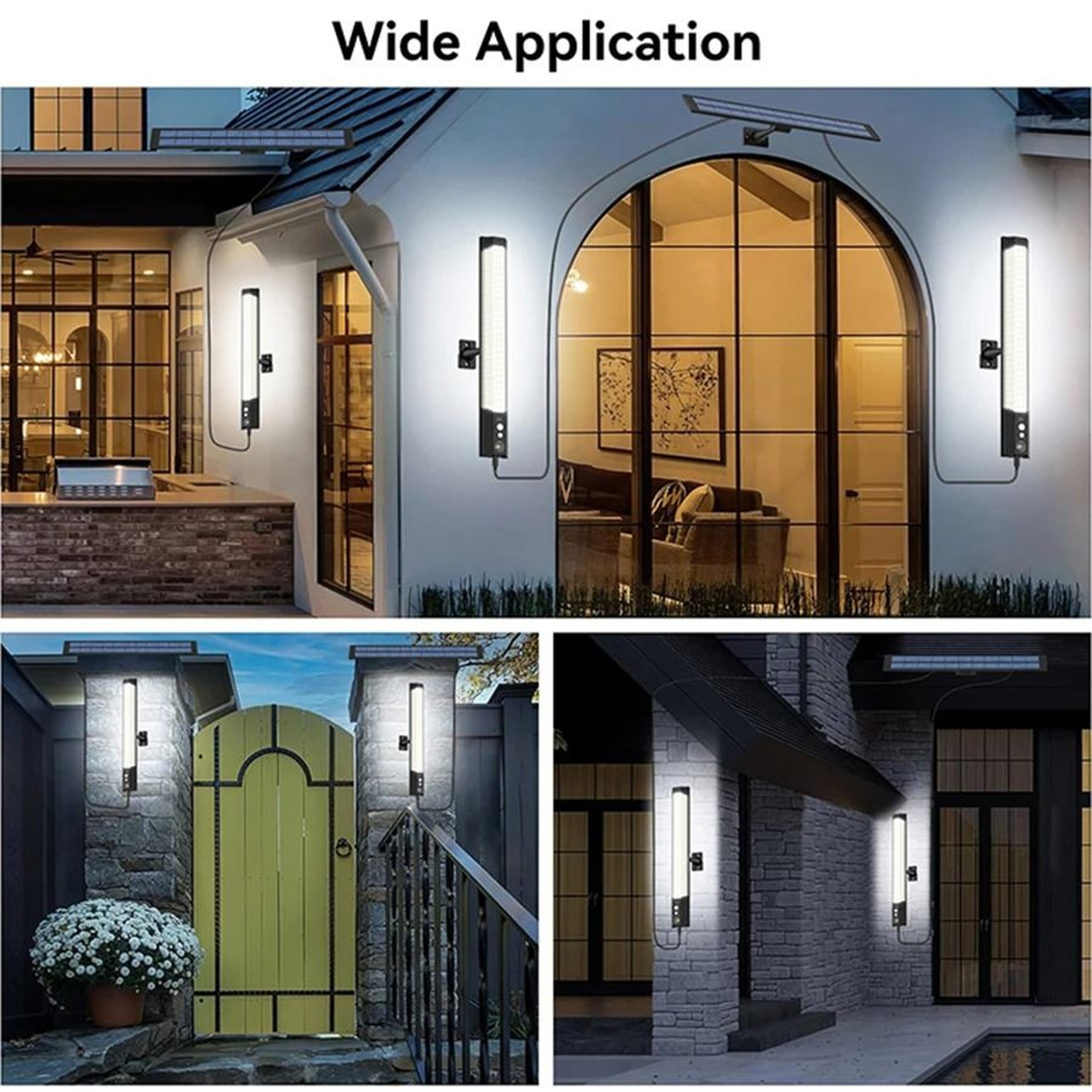 Outdoor Waterproof Solar Security Wall Lamp With Motion Sensor  Wireless Remote 158  316 LED Street 5