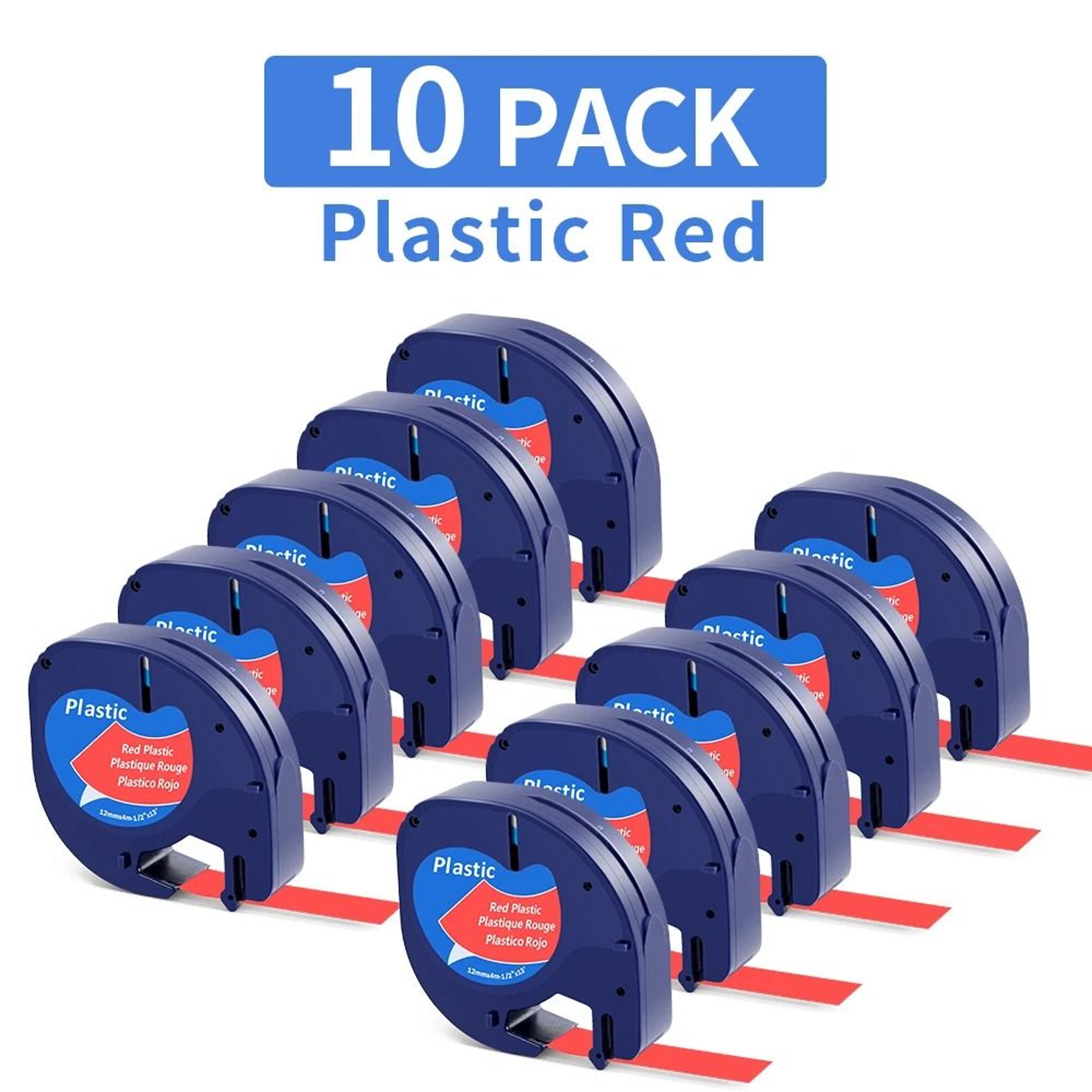 MultiPack Compatible Dymo LetraTag 12mm Label Tape Refills 13