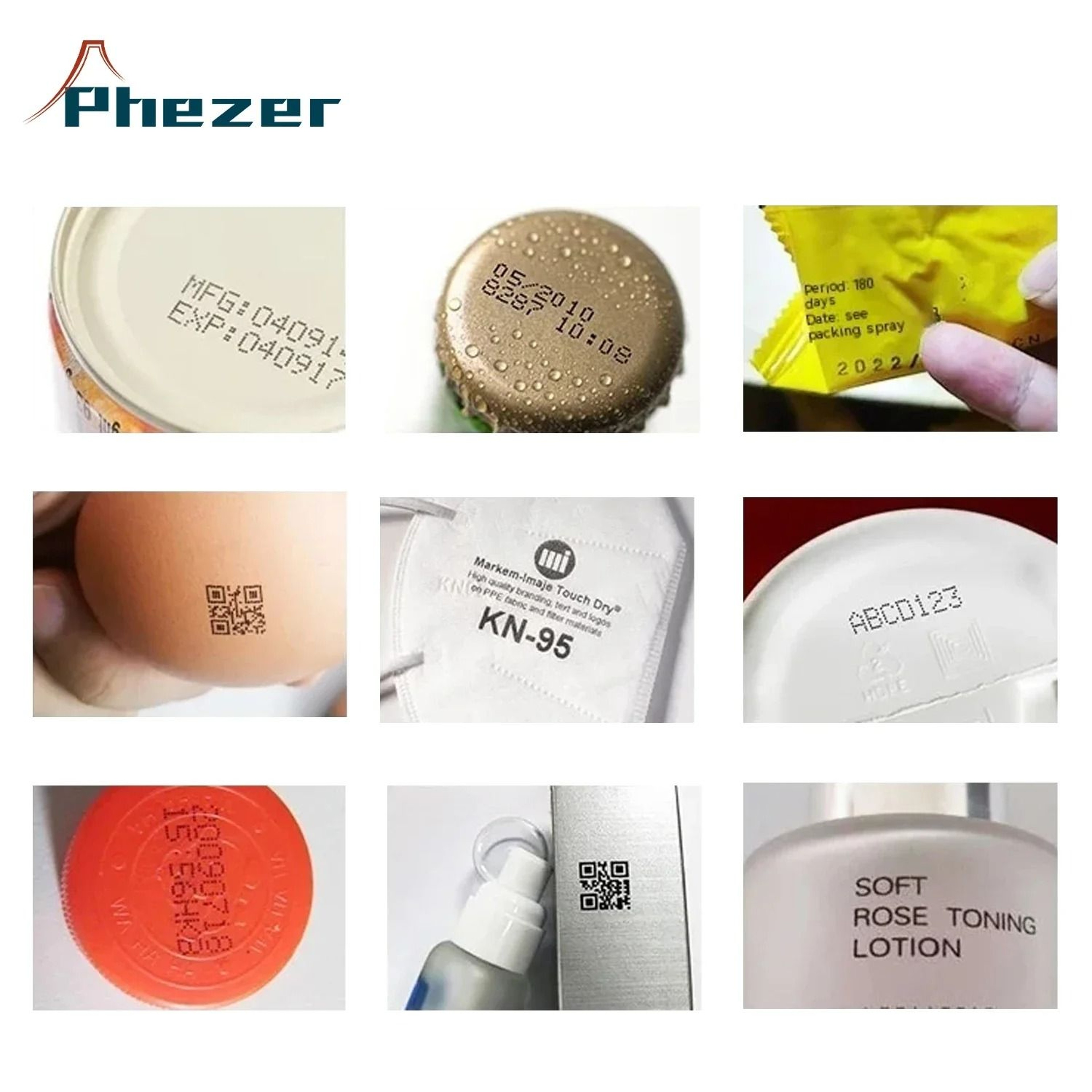 Phezer P15 127mm Handheld Inkjet Printer  MultiLanguage Date  Batch Coding Machine 5