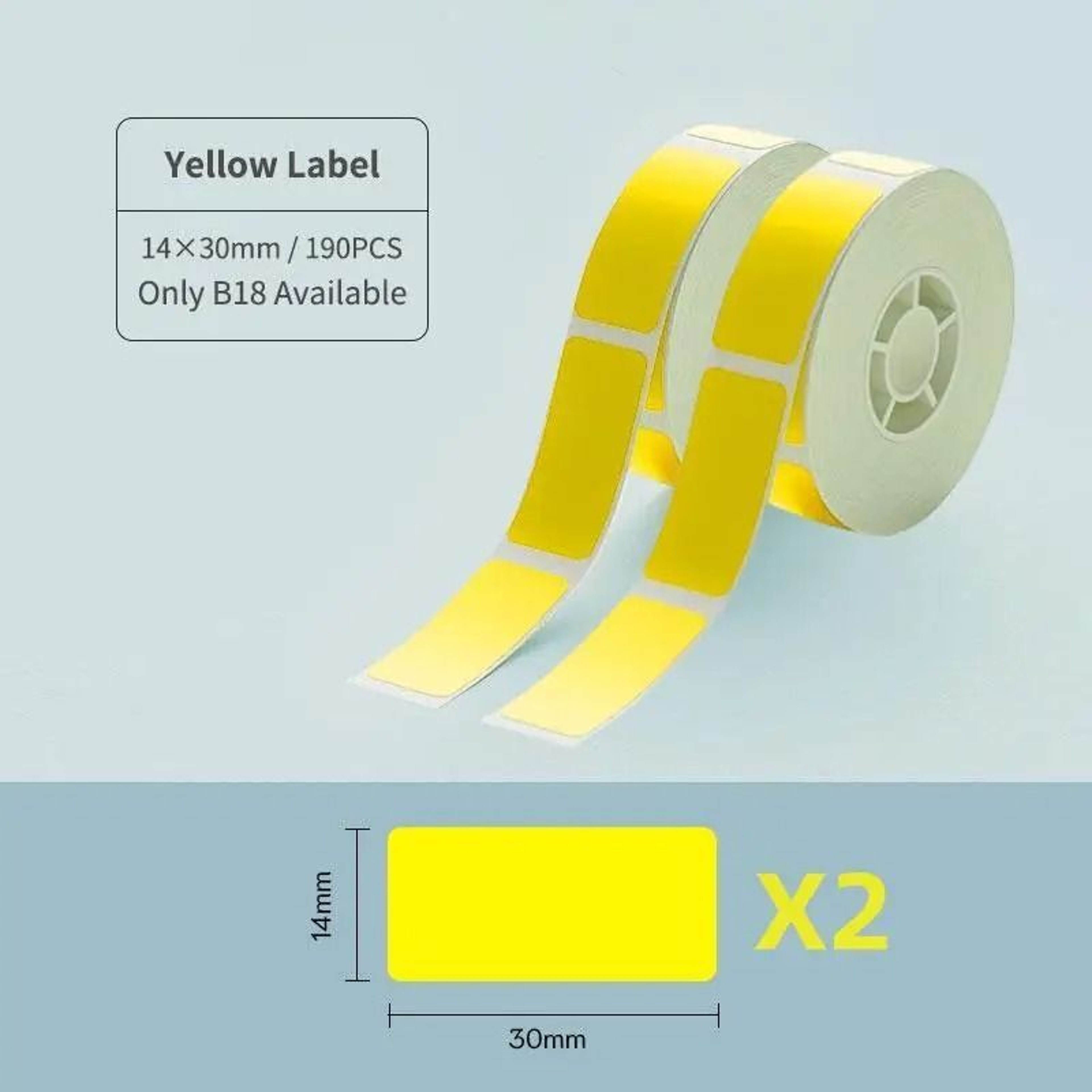 NIIMBOT B18 Thermal Transfer Color Label Tape Cartridges 14x30mm Series 6