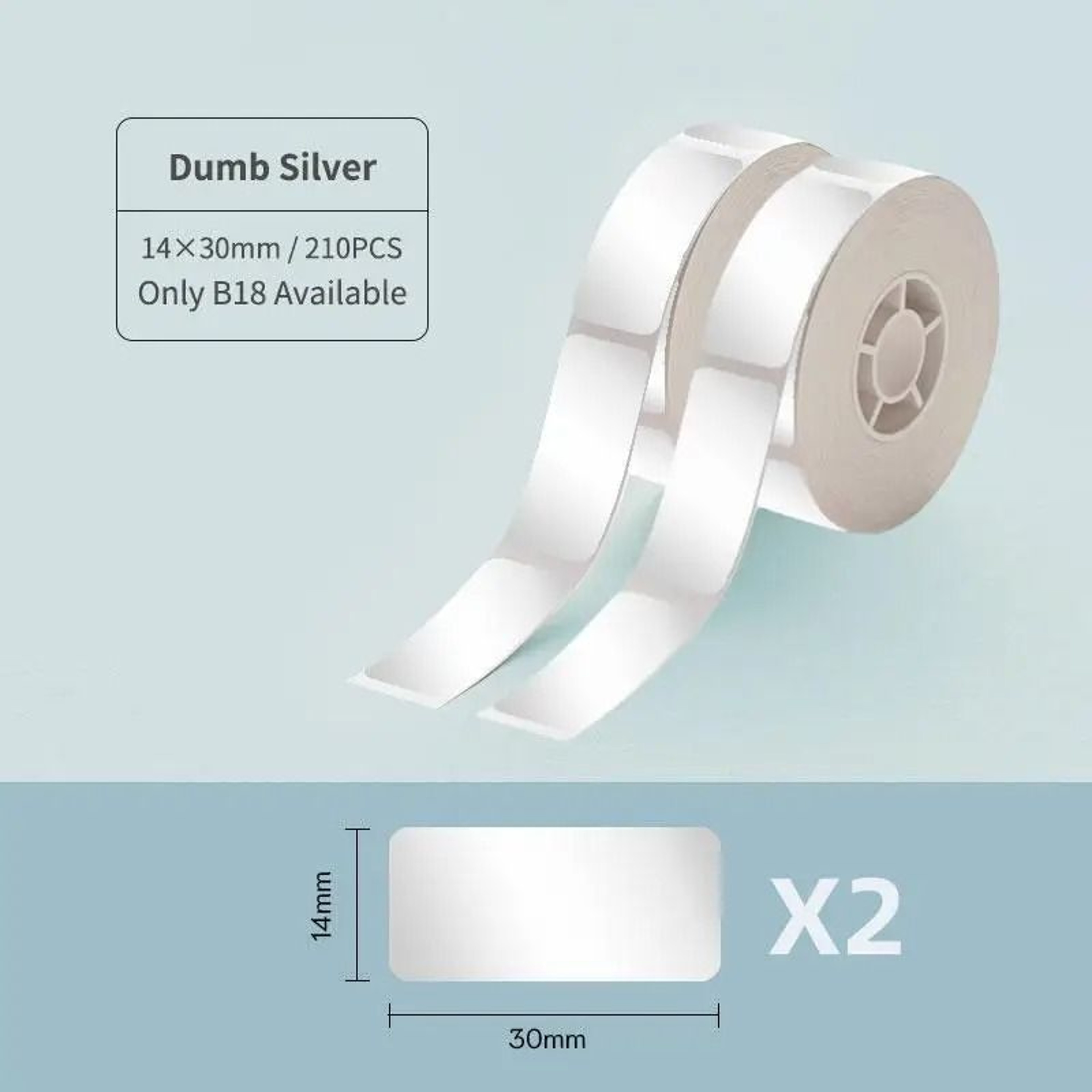 NIIMBOT B18 Thermal Transfer Color Label Tape Cartridges 14x30mm Series 14