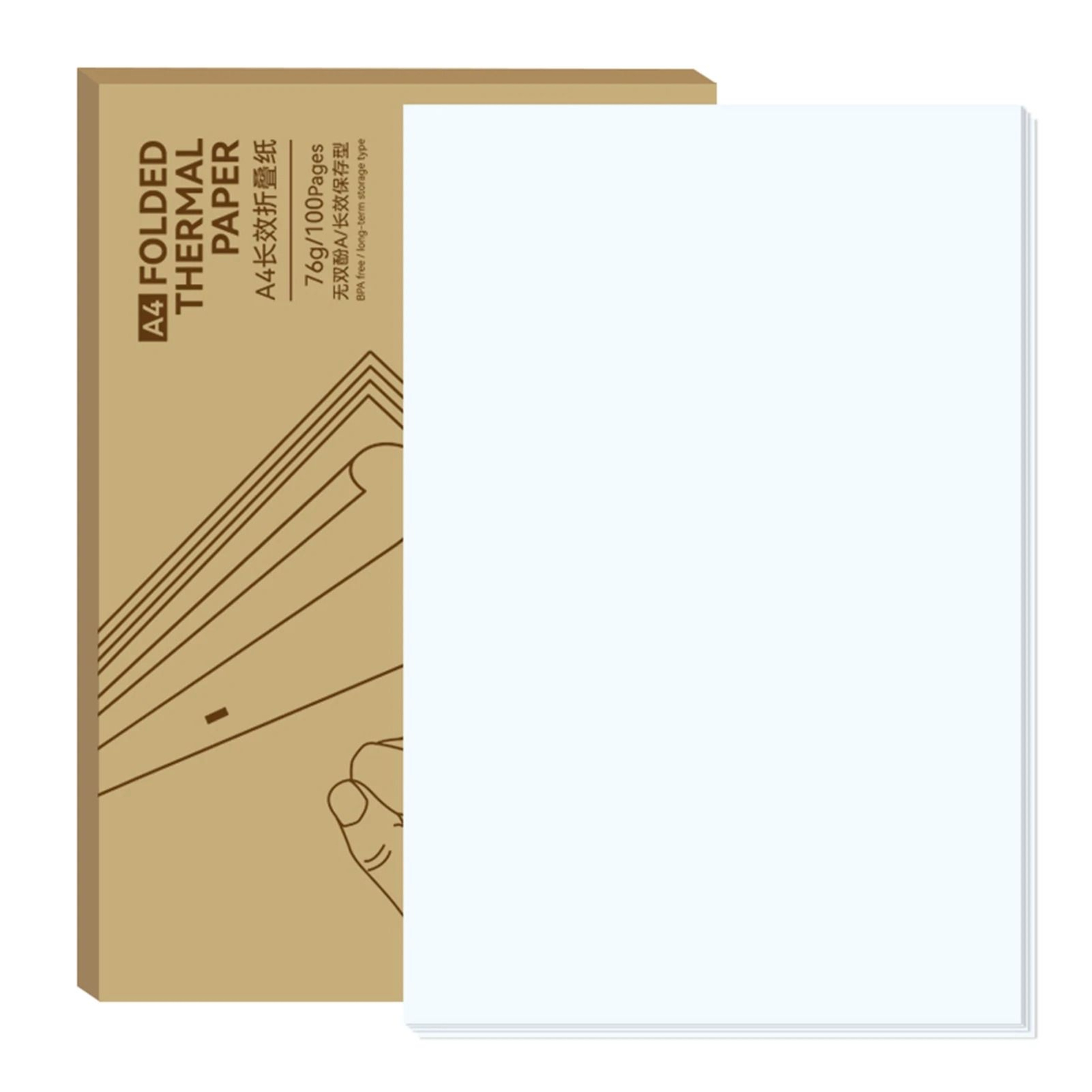 PeriPage Fanfold A4 Thermal Paper For PeriPage A40 Portable Document Printer 0