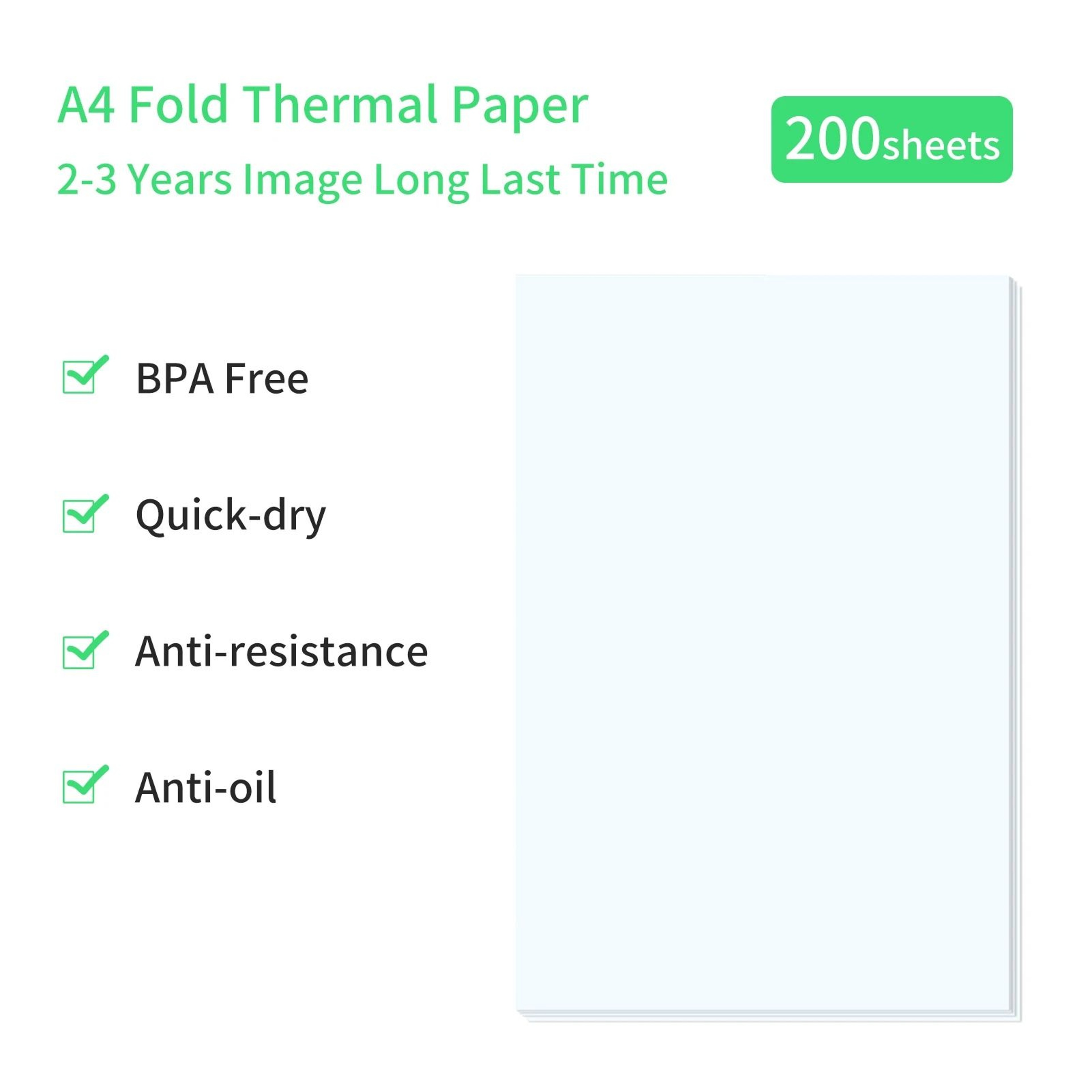PeriPage Fanfold A4 Thermal Paper For PeriPage A40 Portable Document Printer 7