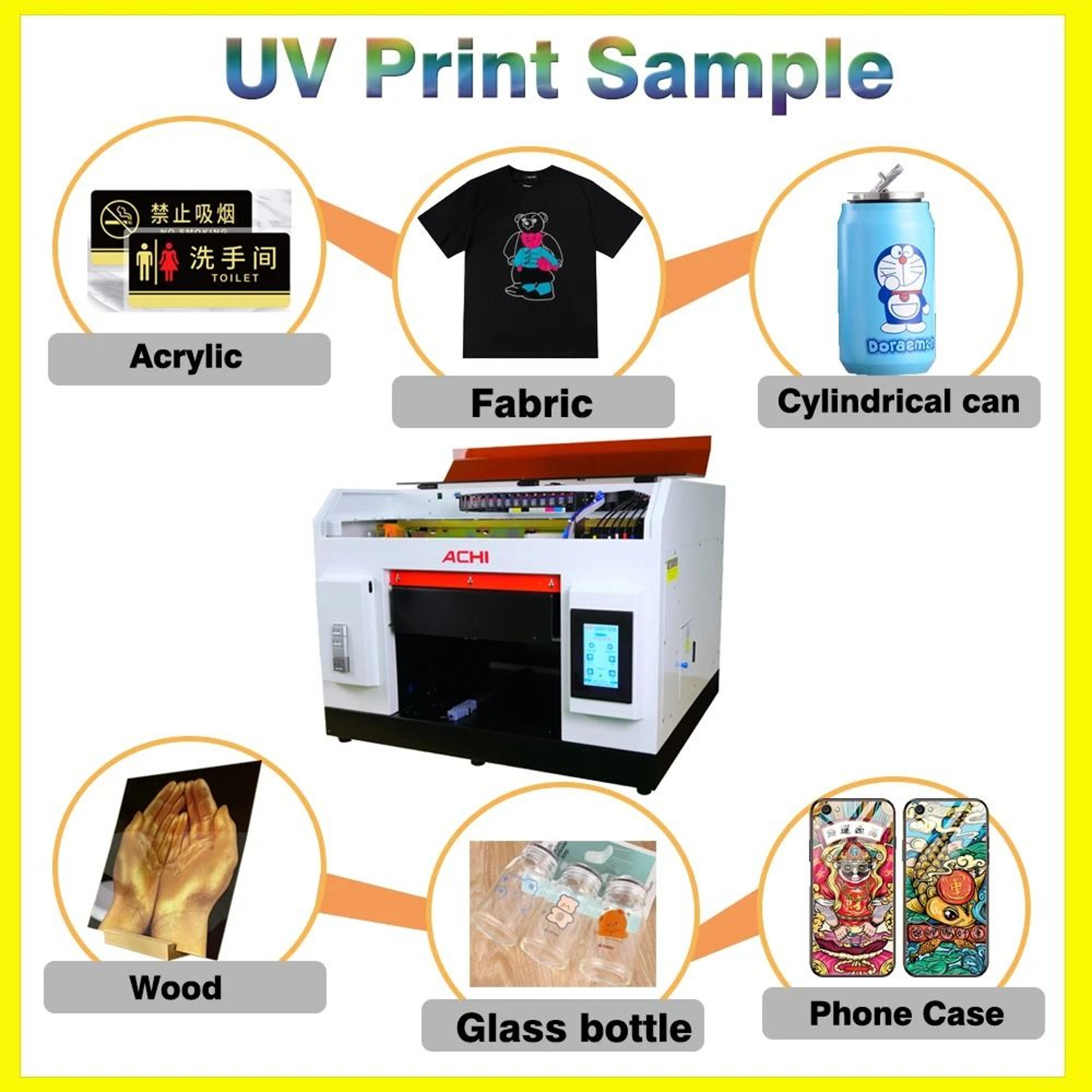 250ML Commercial UV Neutral  Soft Ink For EPSON R1390 L800 L1800 L805 XP600  TX800 UV Flatbed Print 5