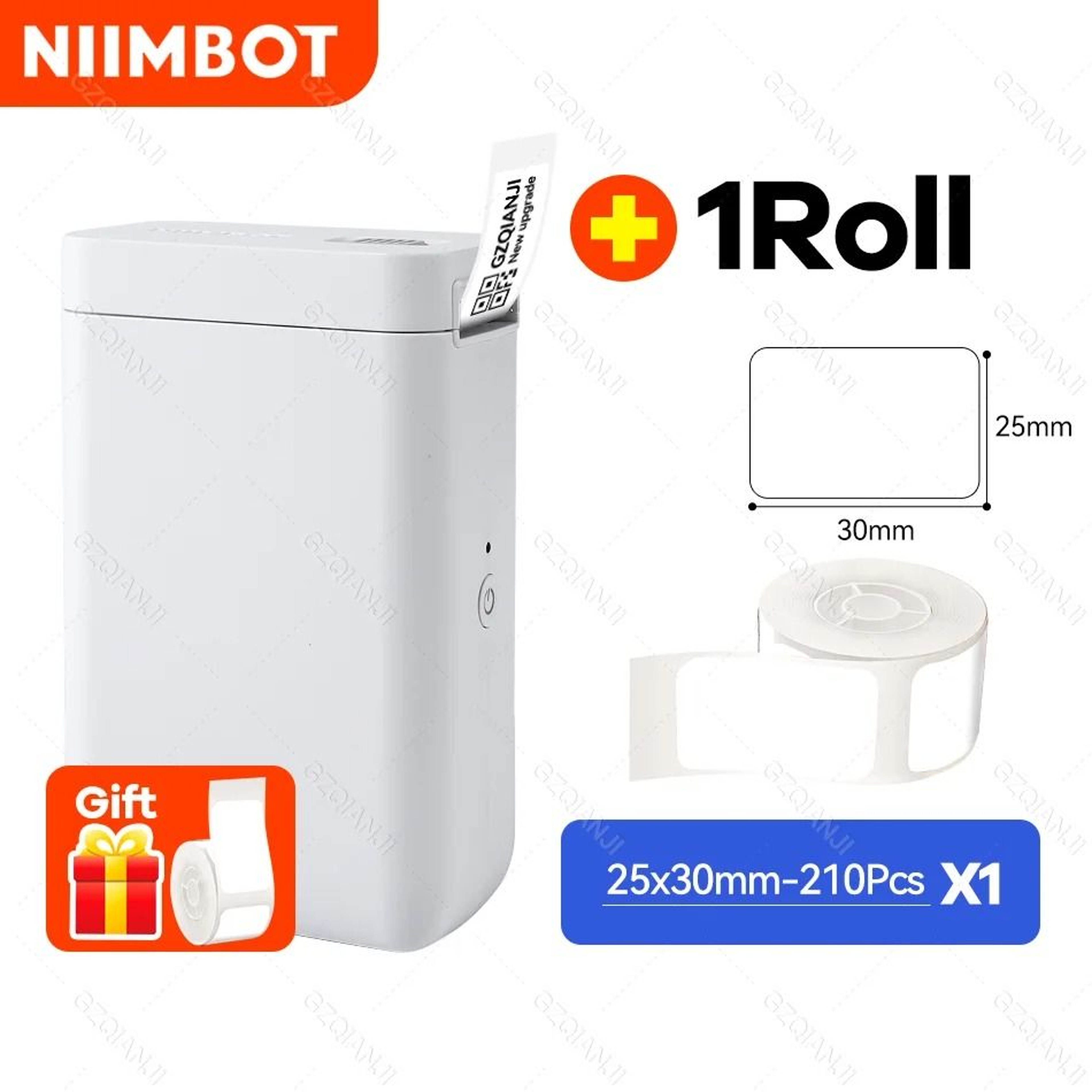 NIIMBOT D101 Mini Bluetooth Thermal Label Printer D11D110 Plus 24mm Inkless Portable Pocket Barcode 7