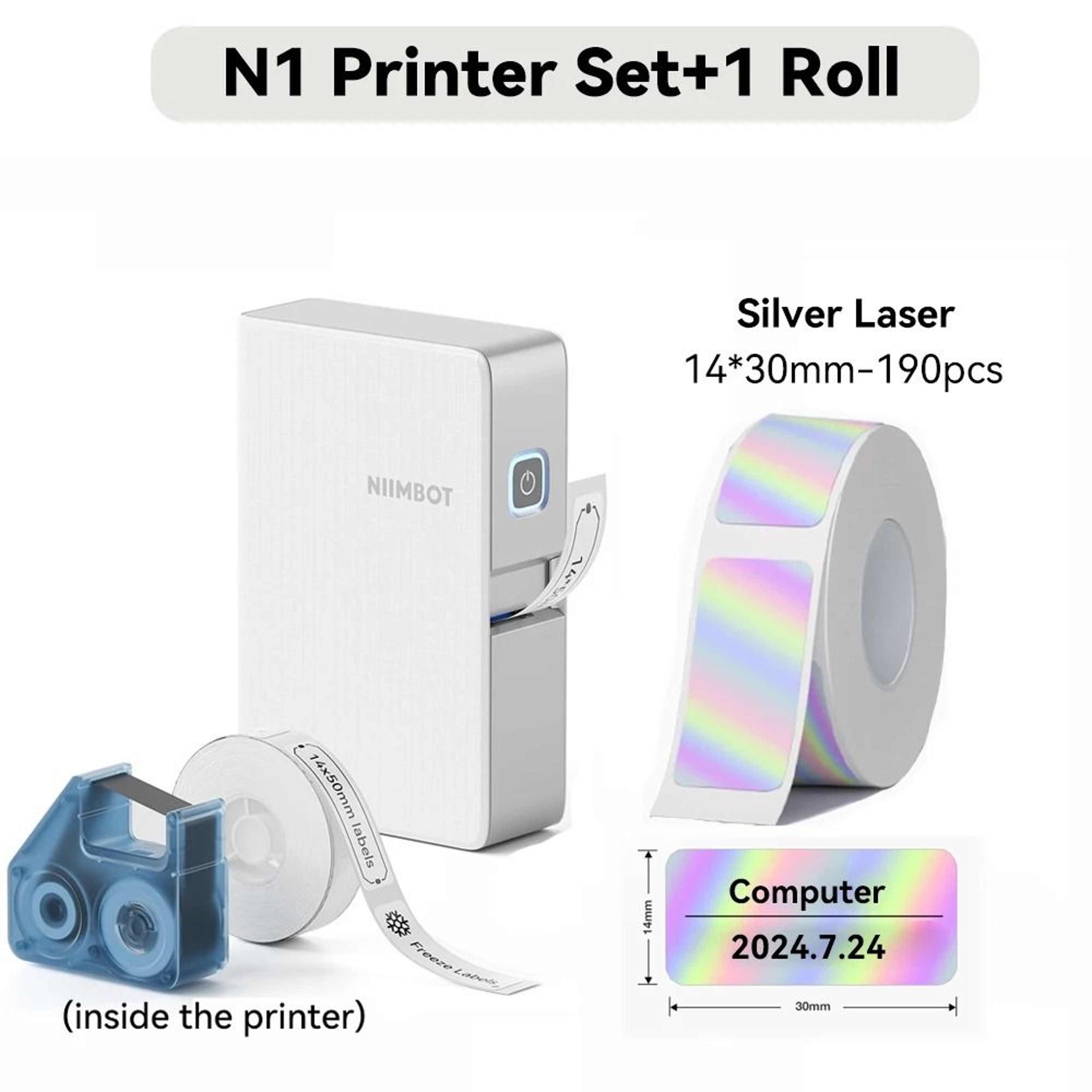 NIIMBOT N1  B18 Wireless Thermal Transfer Label Printer For Office Name Tags Switches  DIY Notes 11