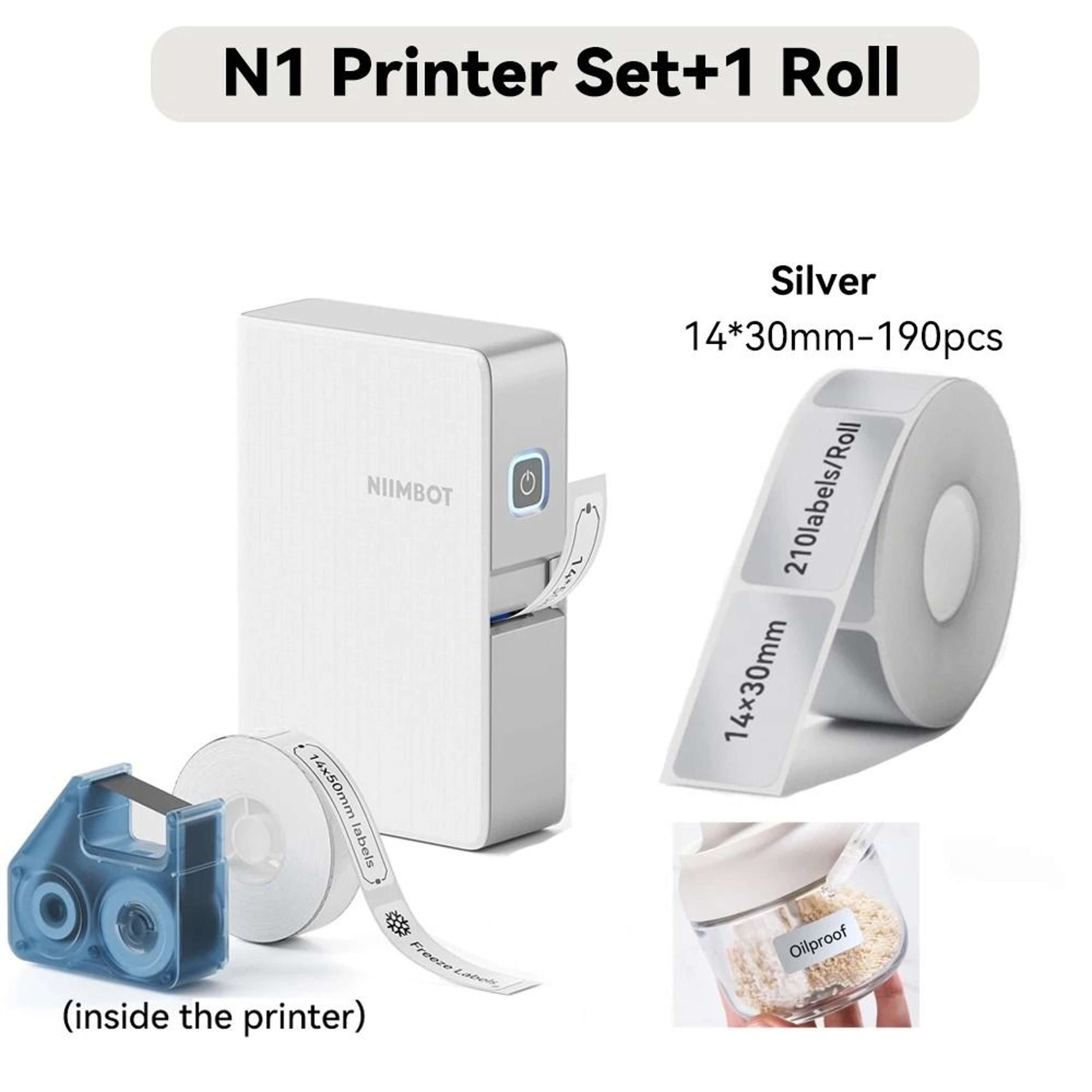 NIIMBOT N1  B18 Wireless Thermal Transfer Label Printer For Office Name Tags Switches  DIY Notes 15