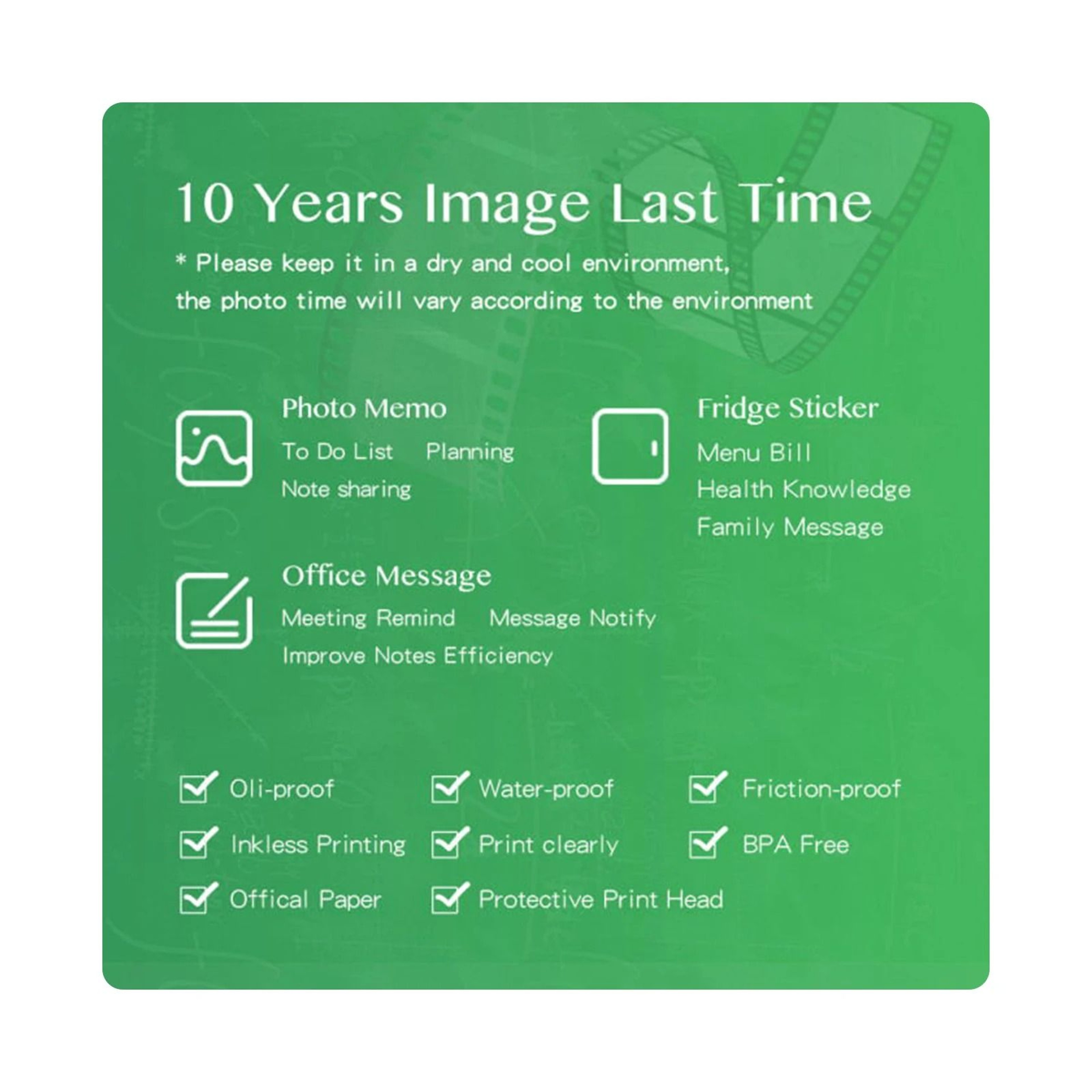 PeriPage BPAFree Thermal Paper Rolls 107mm 77mm  56mm NonAdhesive Receipts For PeriPage Printers 3