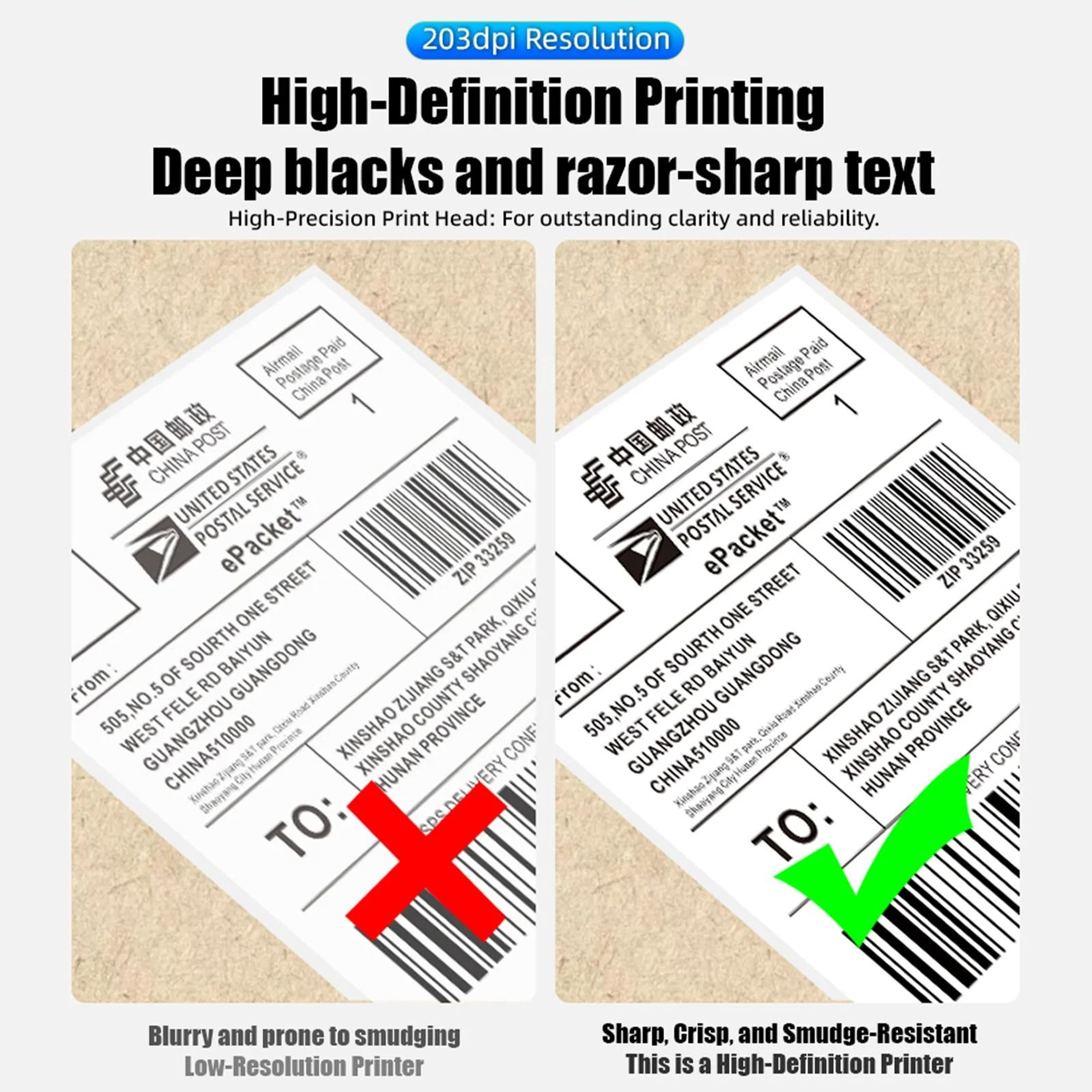 Wireless 4x6 Bluetooth Thermal Shipping Label Printer For IPhone Android Mac  Windows Small Busines 5