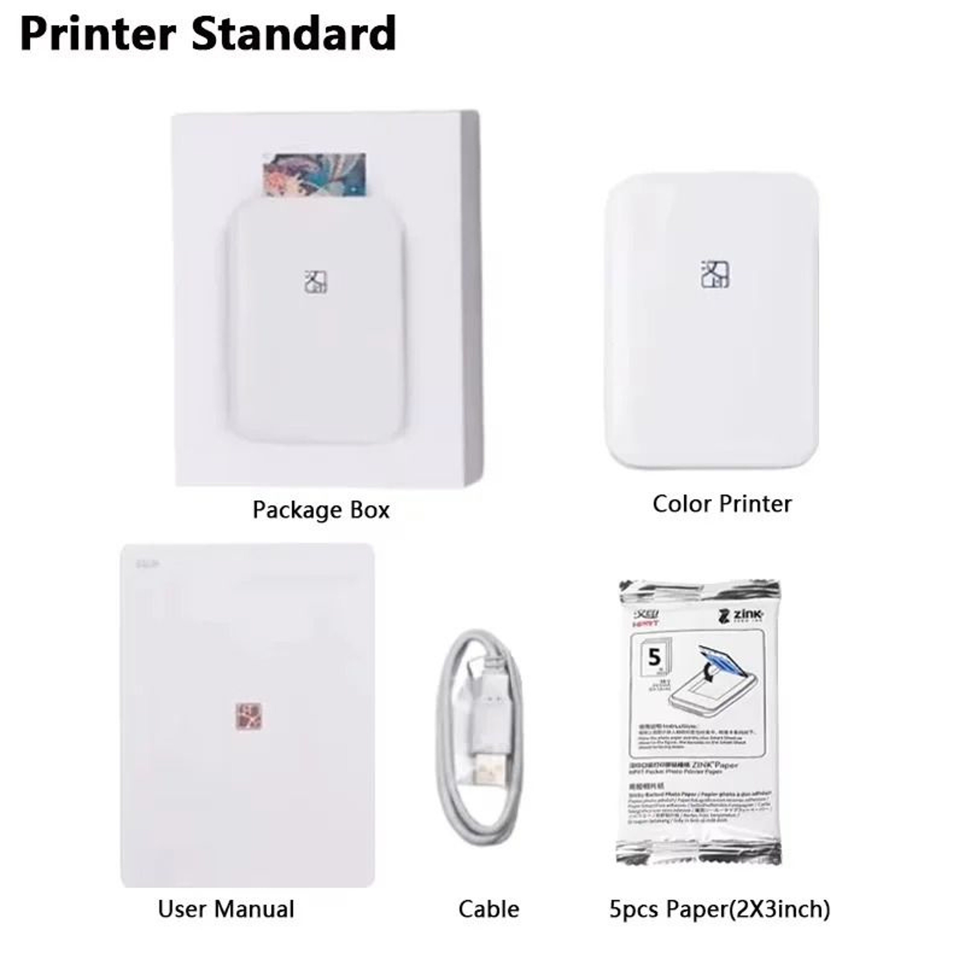 HPRT MT53 Portable 2x3 Color Photo Printer Pocket Bluetooth Mini Printing Machine For Mobile 6