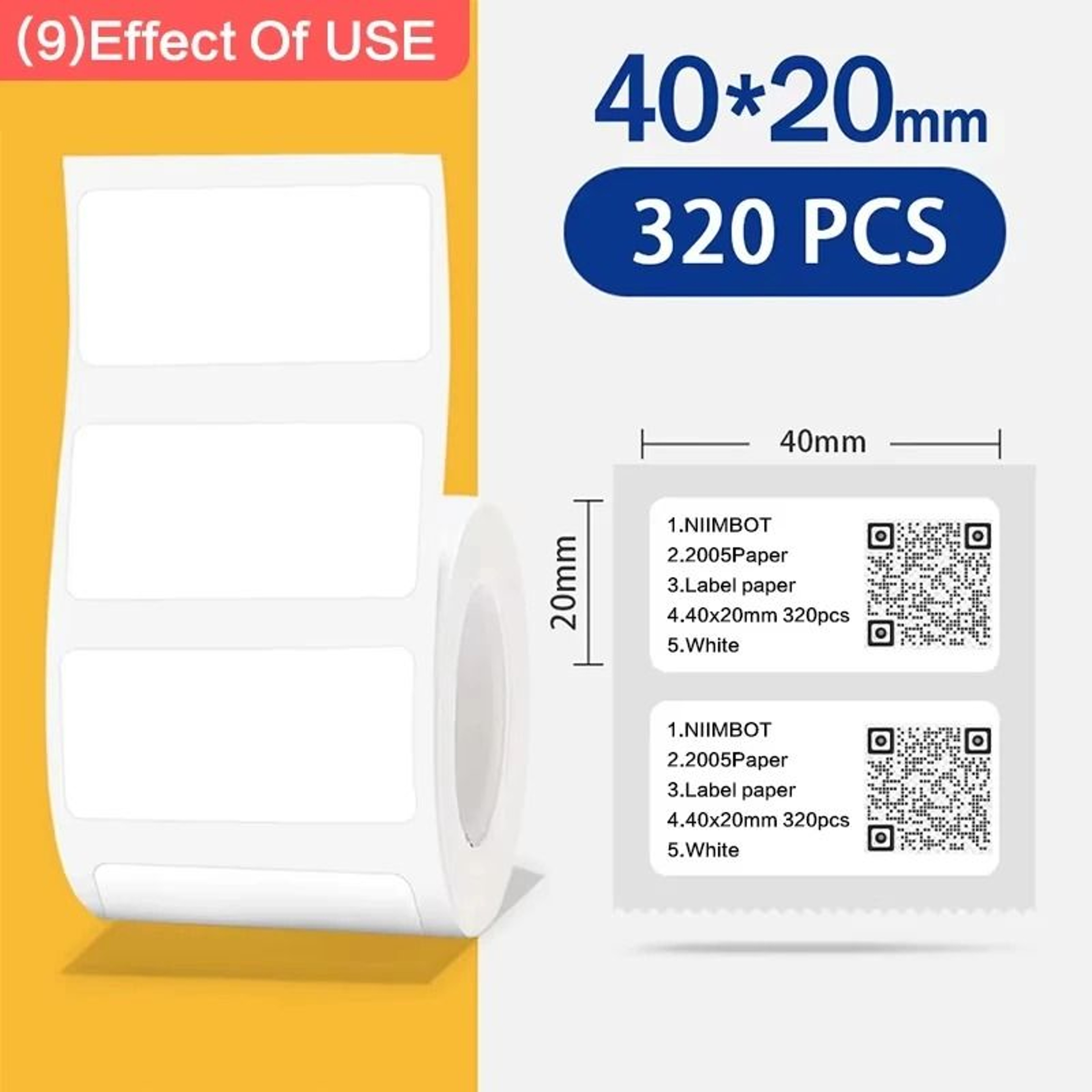 NIIMBOT B1 B21 B203  B3S Cartoon Pattern Thermal Label Roll Waterproof Stickers For Smart Label Pri 6