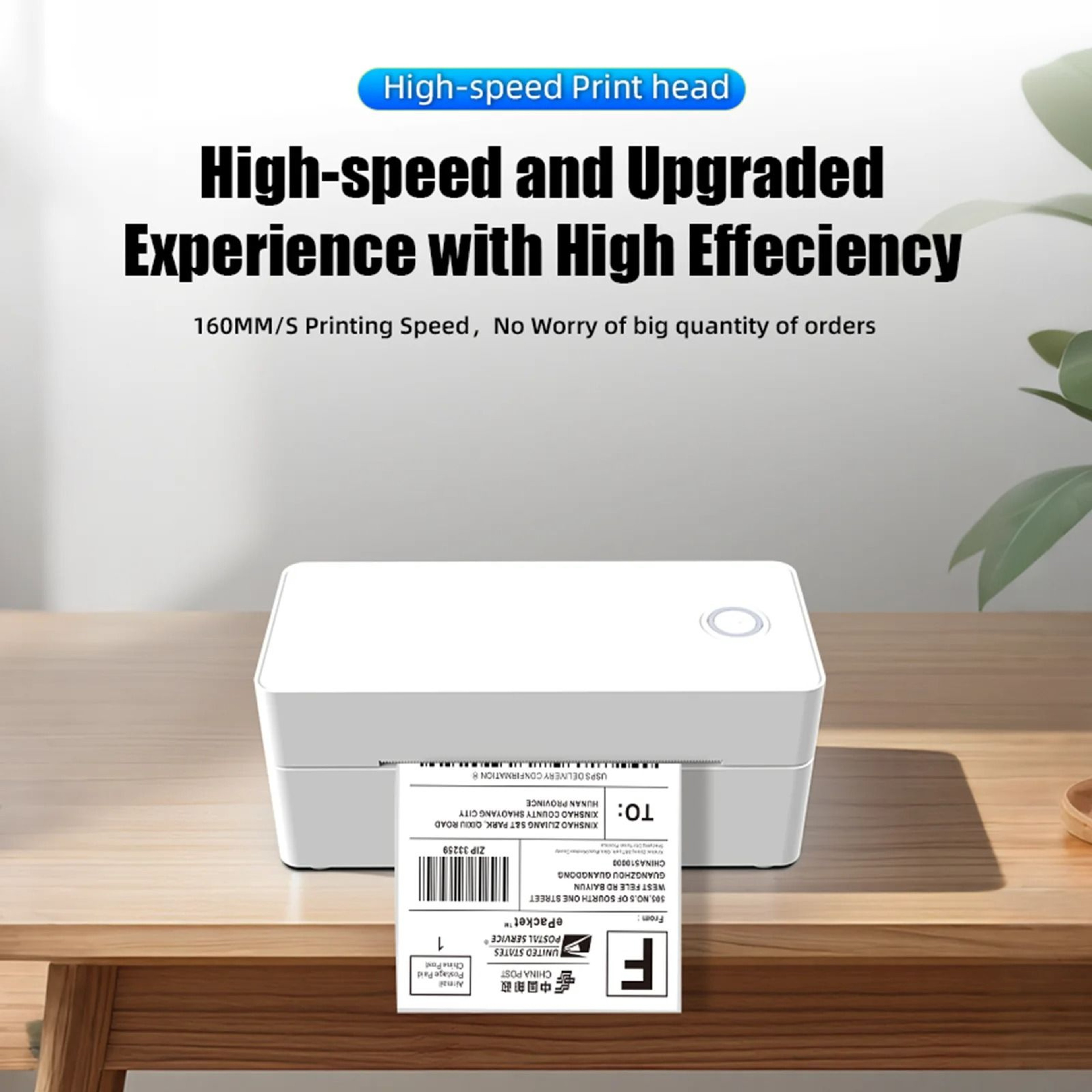 4x6 Wireless Bluetooth Thermal Shipping Label Printer Compatible With IPhone Android Mac  Windows 1
