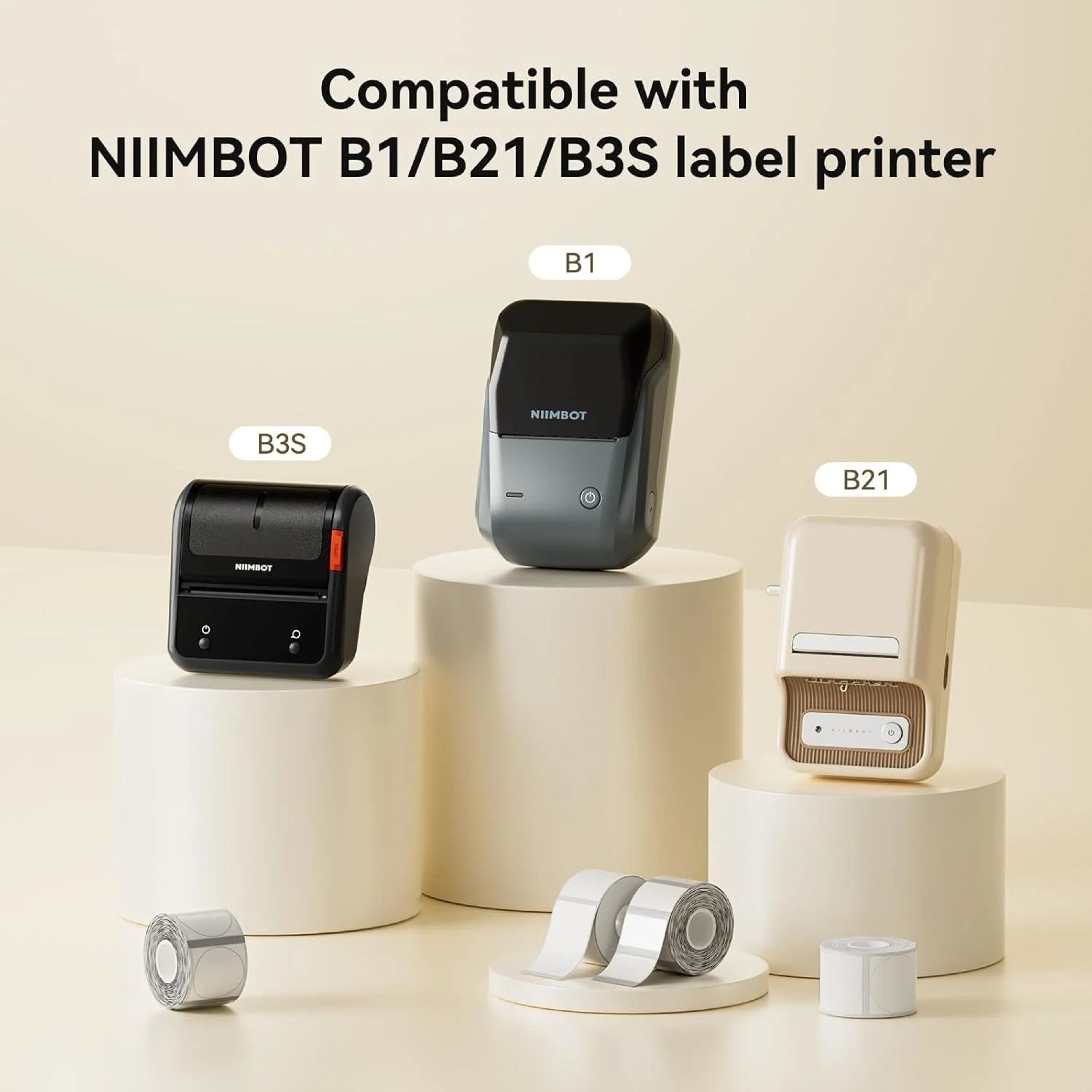 NIIMBOT Transparent SelfAdhesive Thermal Label Rolls 30mm50mm For NIIMBOT B1 B21S B21PRO B3S  B203  1