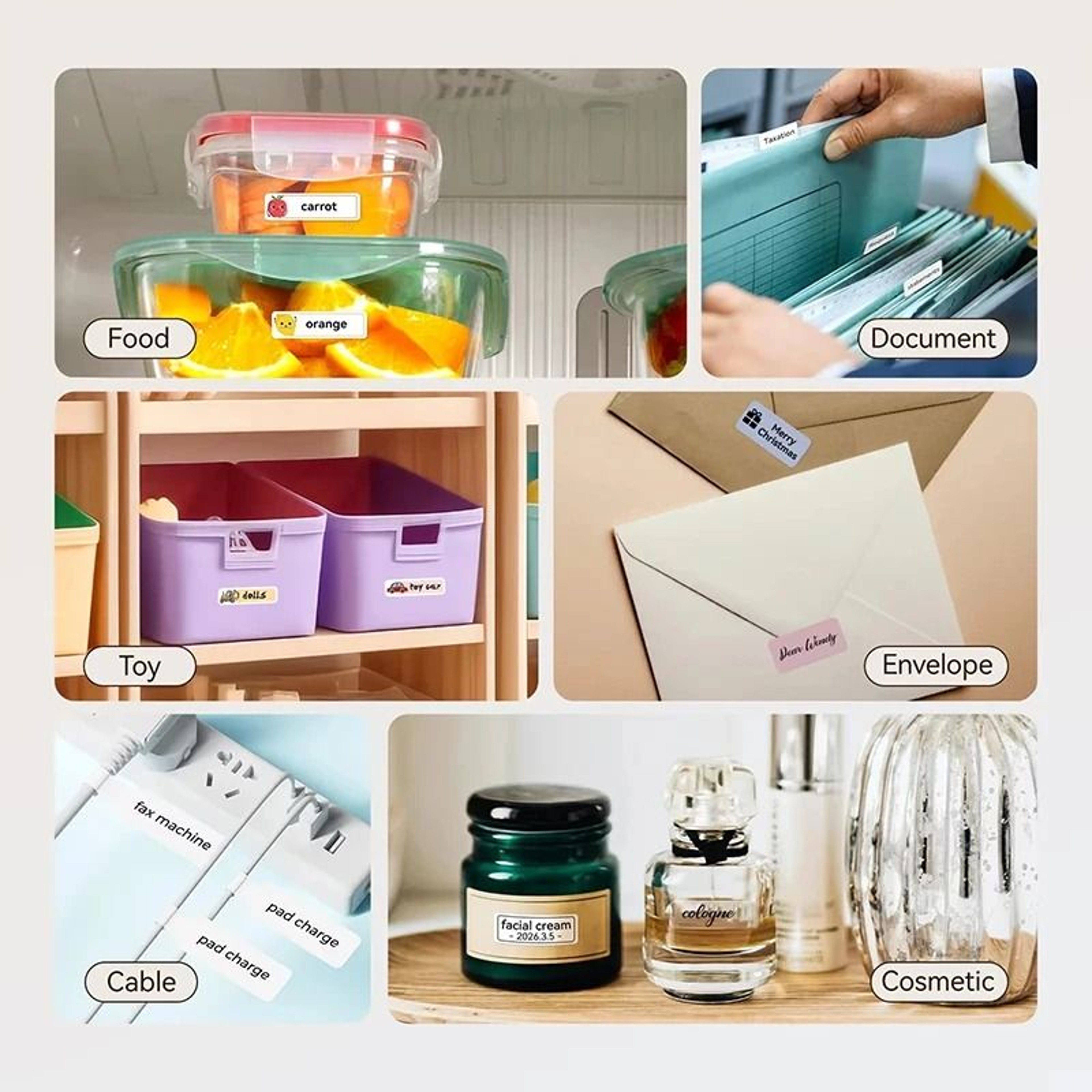 Marklife White SelfAdhesive Thermal Label Paper Roll Set Compatible With Marklife P15 P12 P11 D30   3