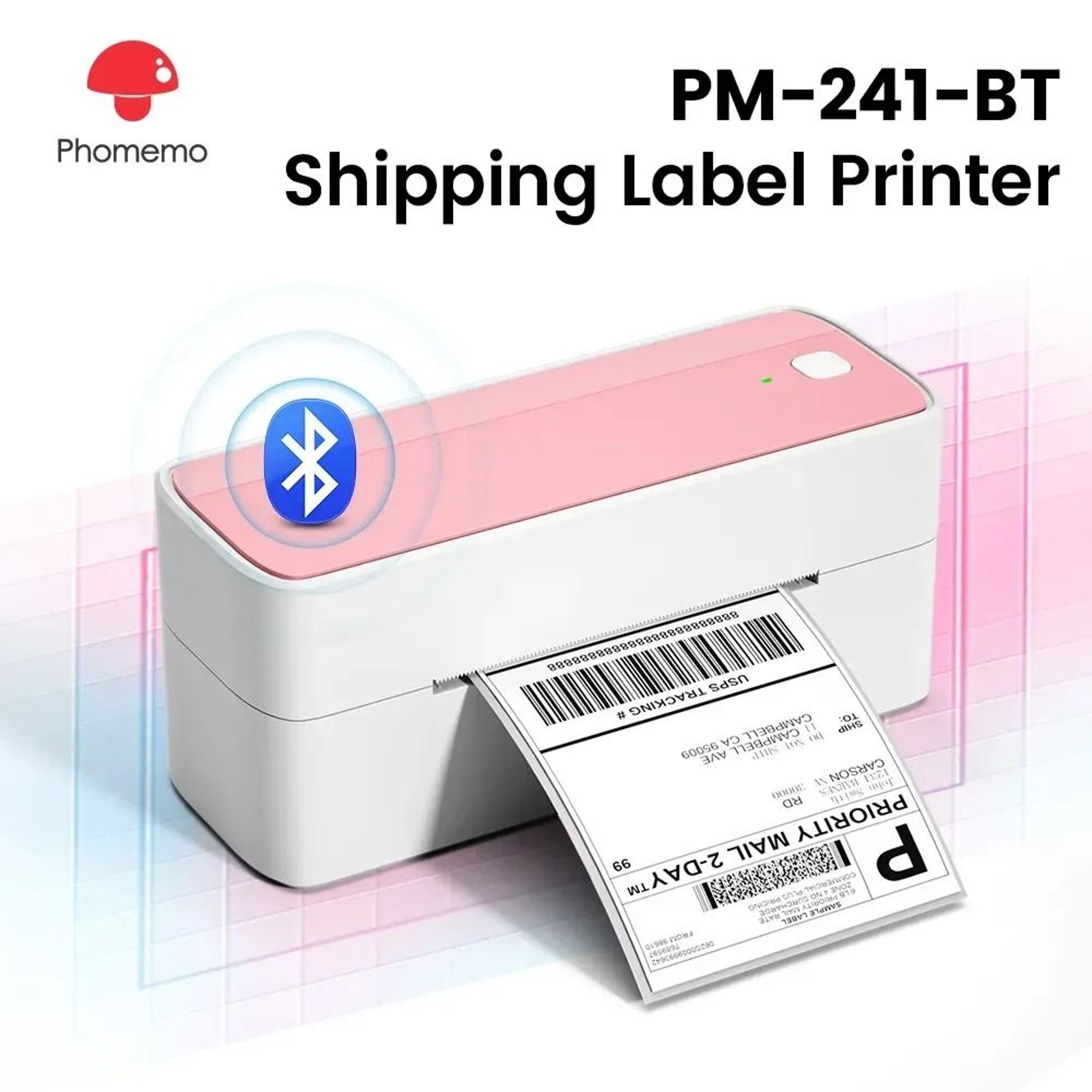 Phomemo 241 Bluetooth Wireless 4x6 Thermal Shipping Label Printer For IPhone Android Mac Windows 0