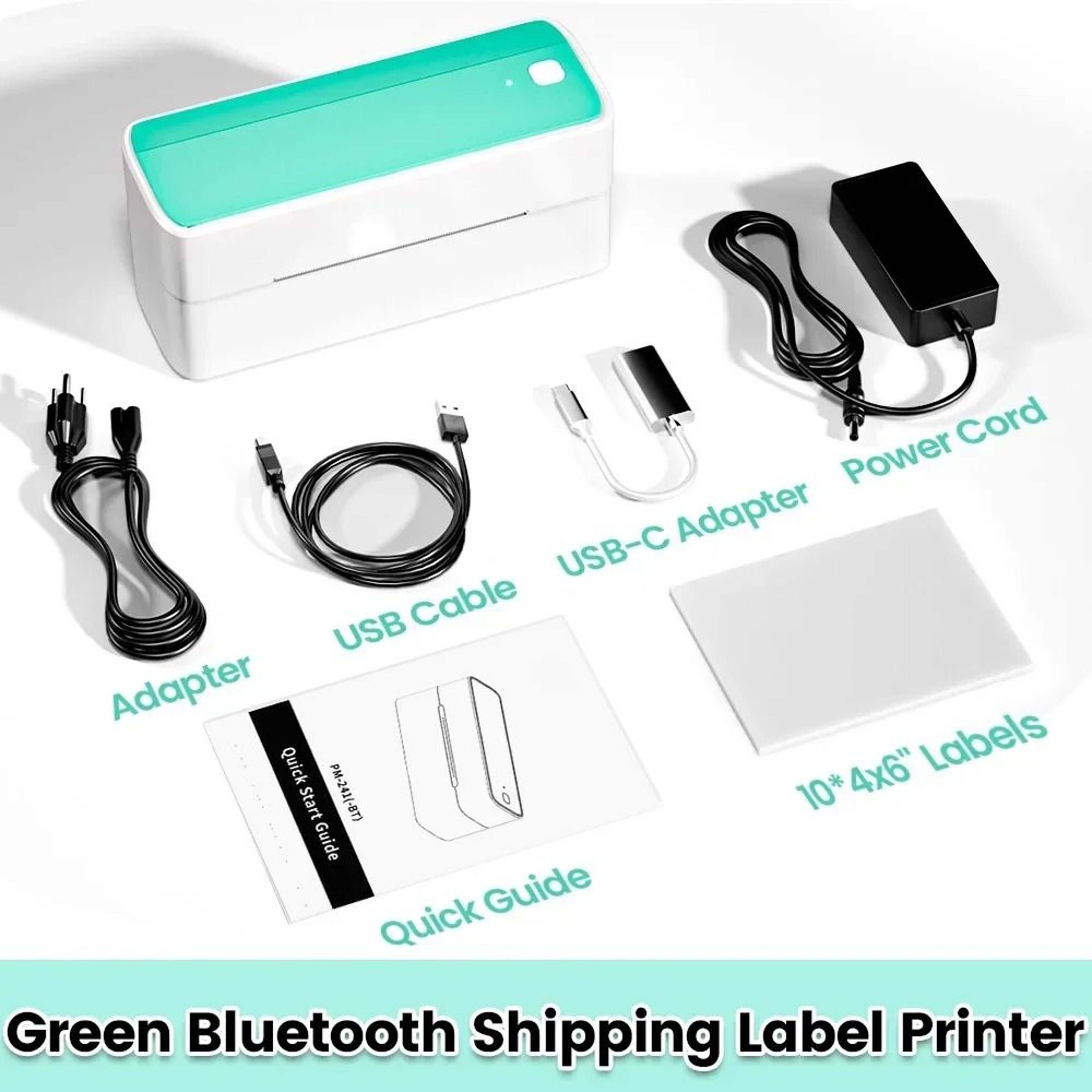 Phomemo 241 Bluetooth Wireless 4x6 Thermal Shipping Label Printer For IPhone Android Mac Windows 12