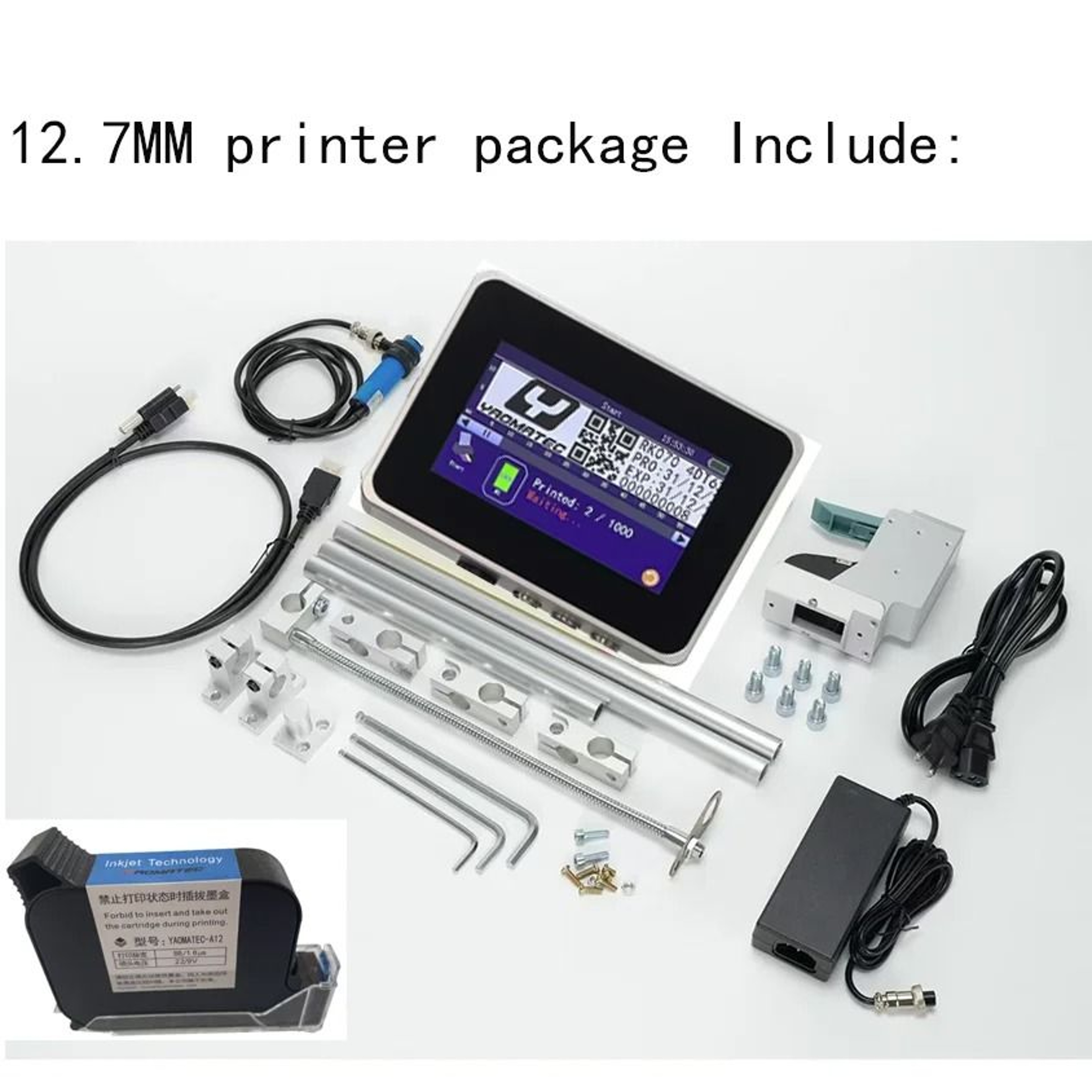 R Series 127mm 254mm Online Inkjet Printer 28 Languages TIJ Automatic Coding Machine 2