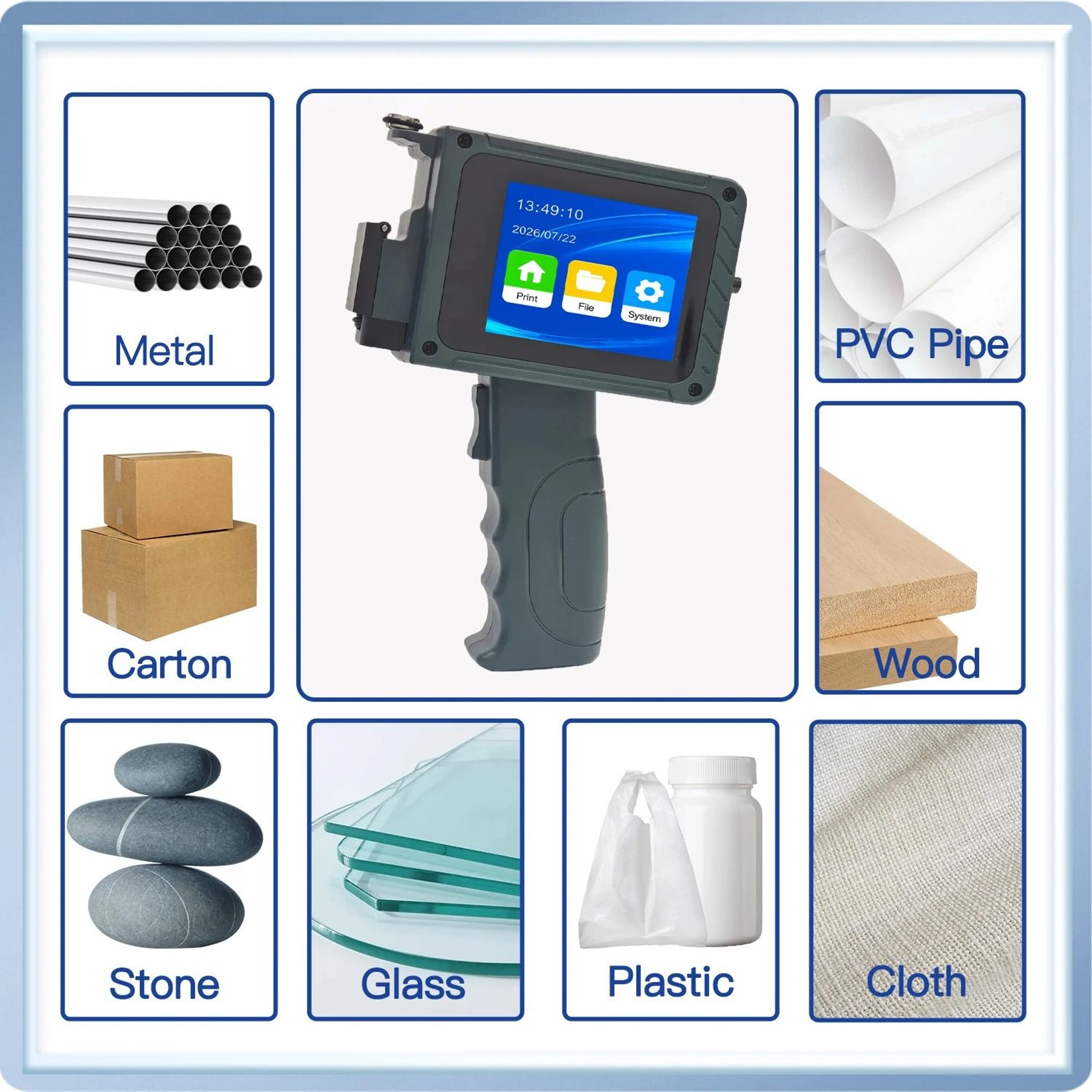 DCODE DC15 Portable Mini Handheld Inkjet Printer 127mm Coding Machine For QR Barcode Logo  Date 4