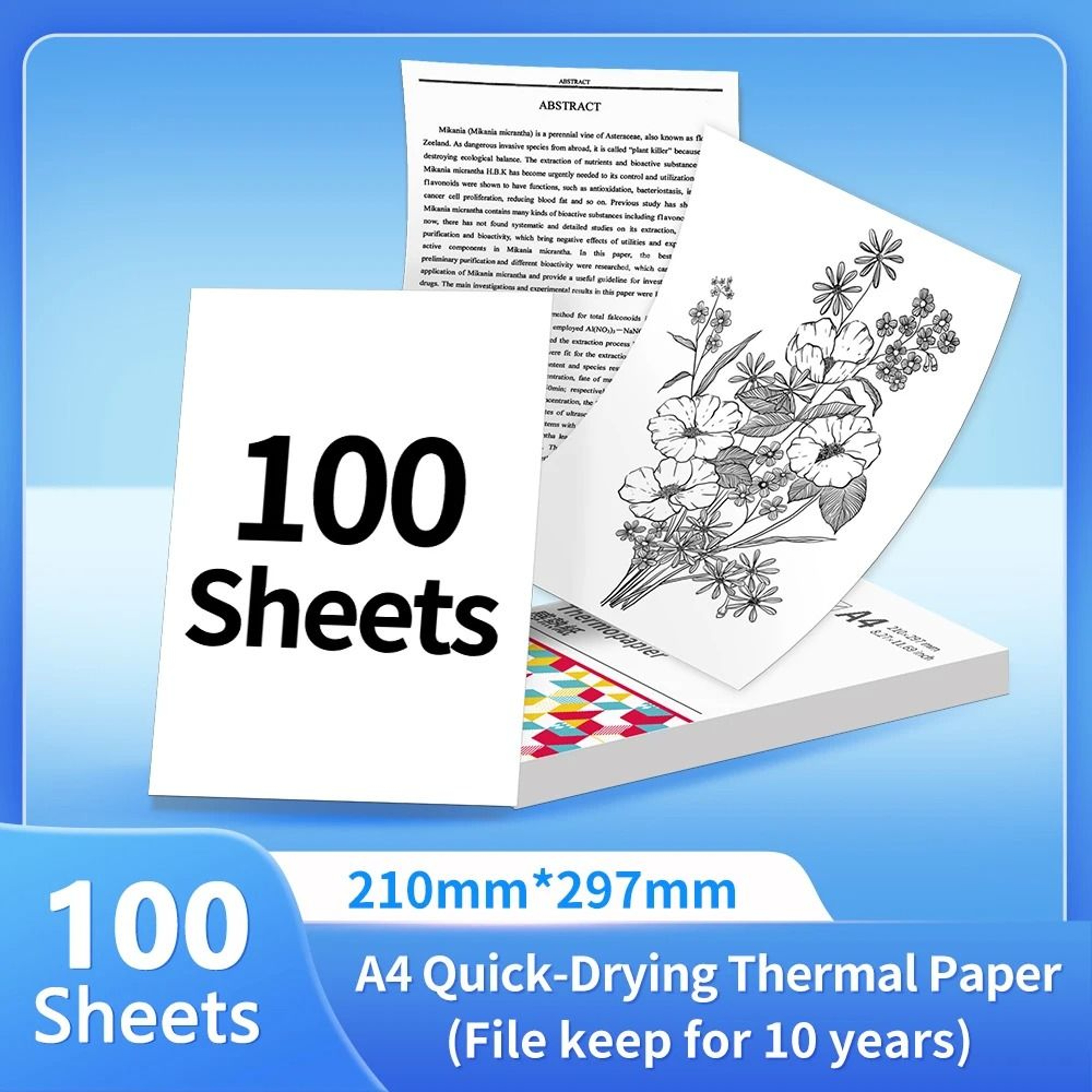 Phomemo A4 Thermal Paper Letter Size QuickDry Continuous Roll Refill For M832 M833 M834 M835 Printe 7