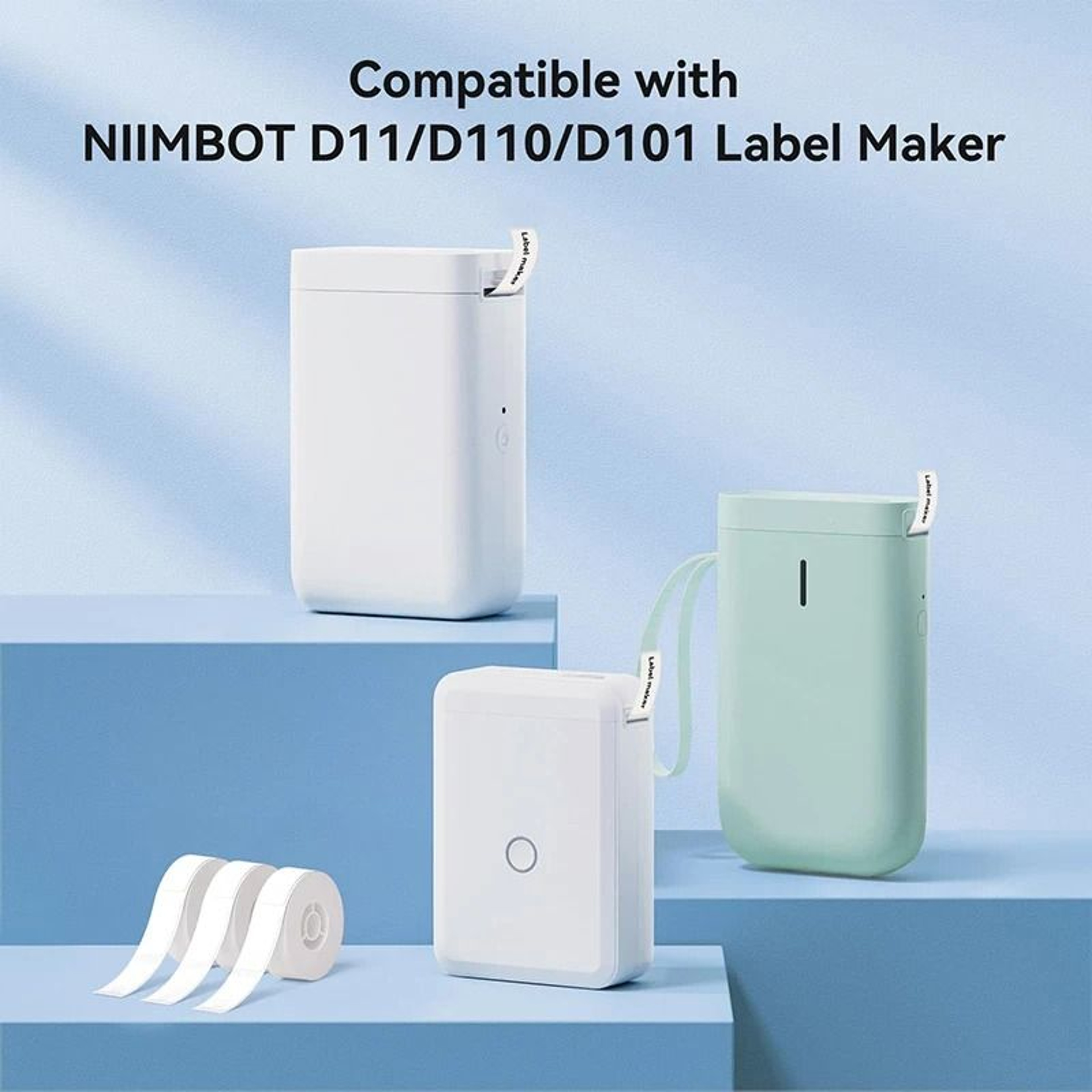 NIIMBOT Cable Labels Waterproof SelfAdhesive Color Sticker Roll For D110 D101 D11 Label Printers 3