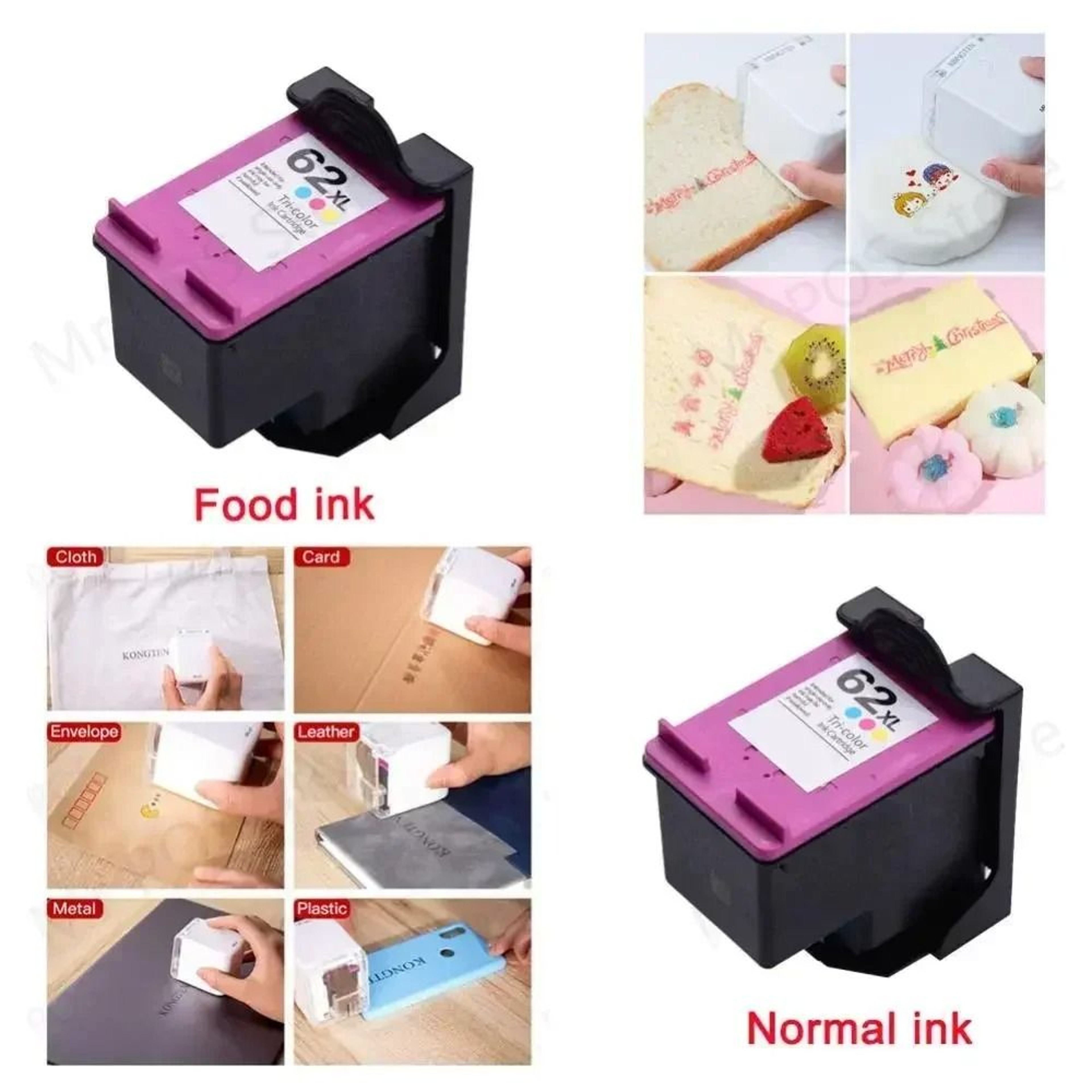 Original Kongten Mbrush Mini Color Printer Replacement Ink Cartridge Black  Brown 0