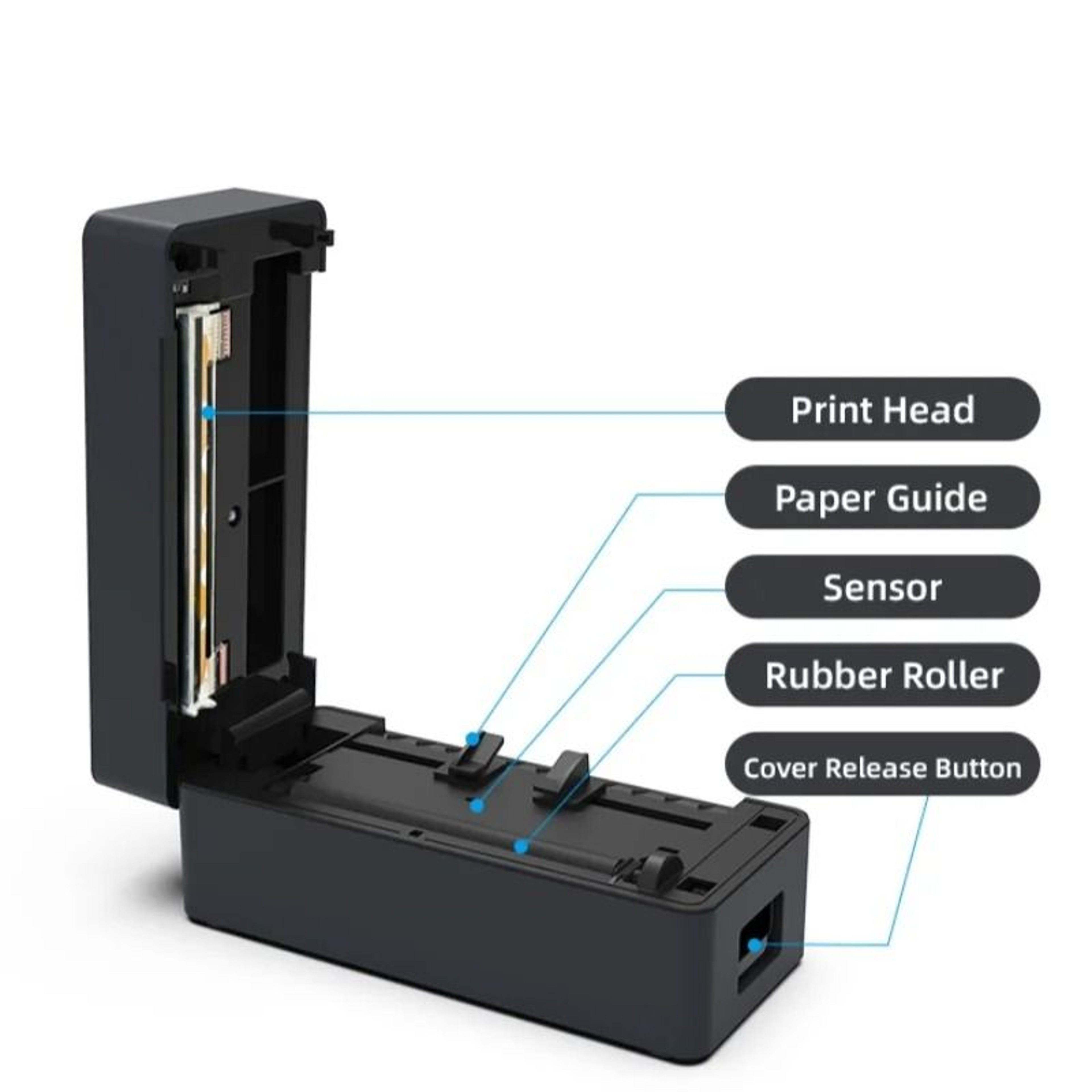 Wireless Bluetooth  USB 4x6 Thermal Shipping Label Printer 203DPI HighSpeed Express Airway Bill Mak 4