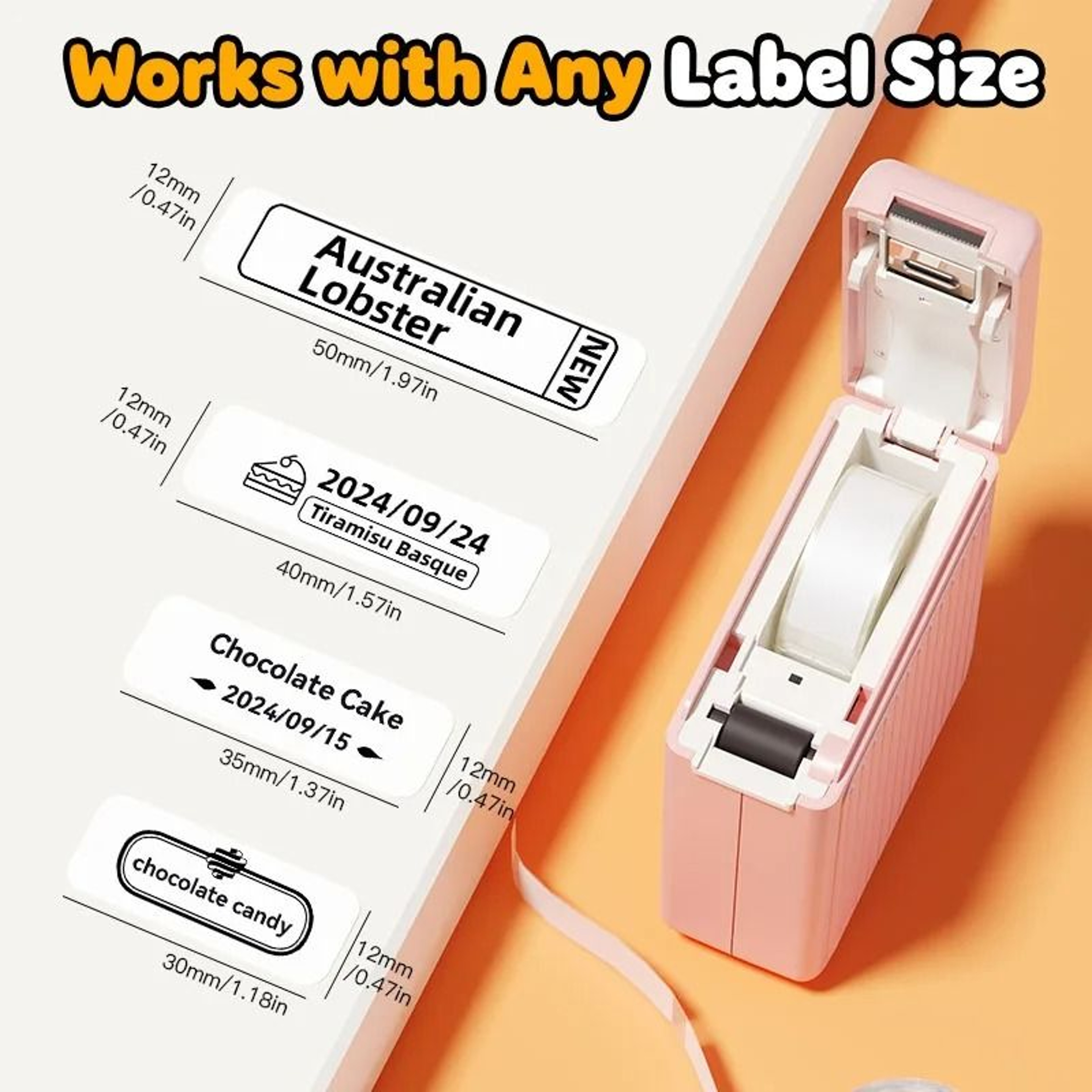 DOLEWA T01 Portable Mini Thermal Label Printer Wireless Bluetooth Inkless Barcode Sticker Machine F 1