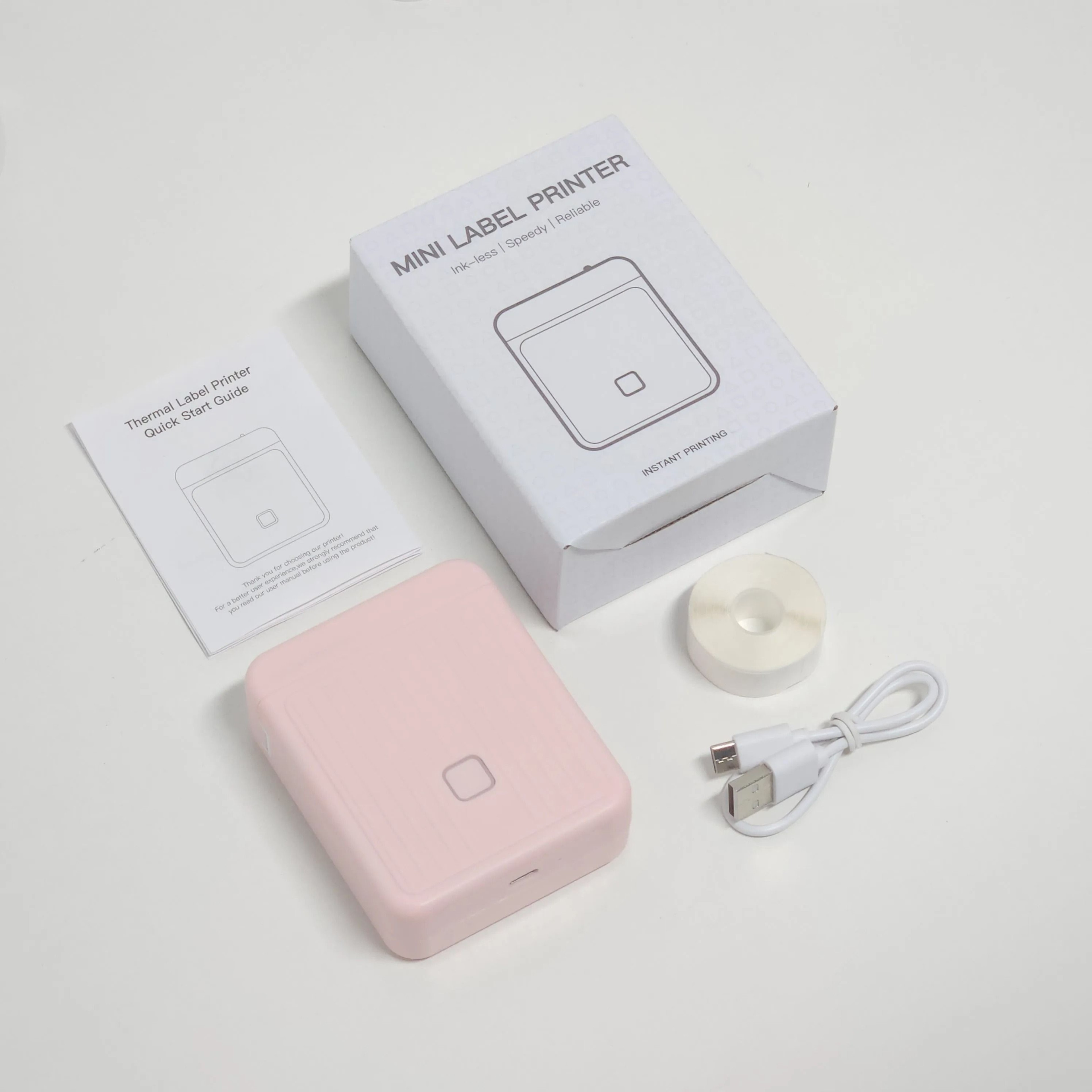 DOLEWA T01 Portable Mini Thermal Label Printer Wireless Bluetooth Inkless Barcode Sticker Machine F 8